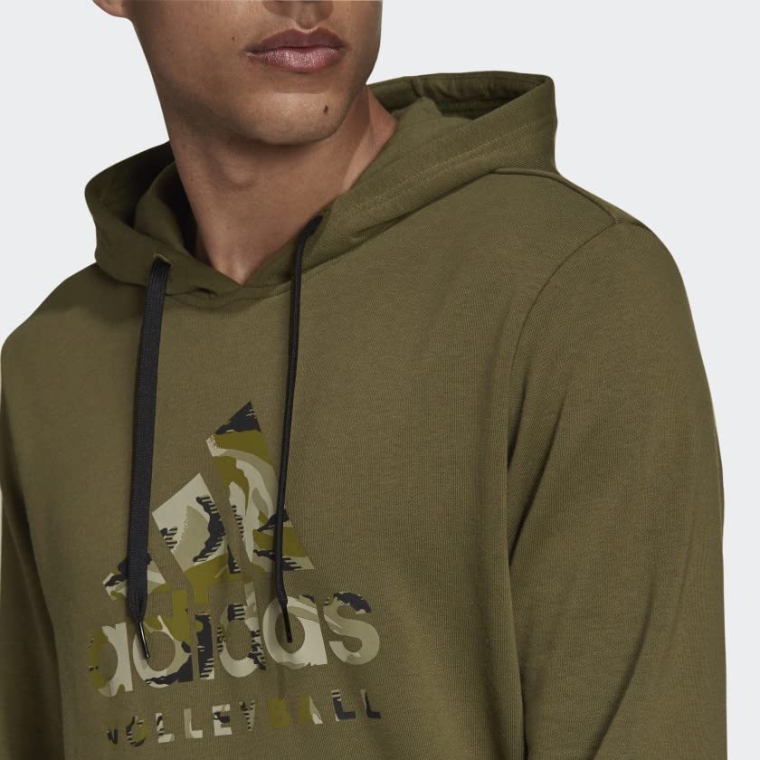 Adidas Women's Volleyball Graphic Camo Hoodie - Stylish Pullover Sweatshirt for Sports & Casual Wear - Perfect for Training, Gym & Outdoor Activities