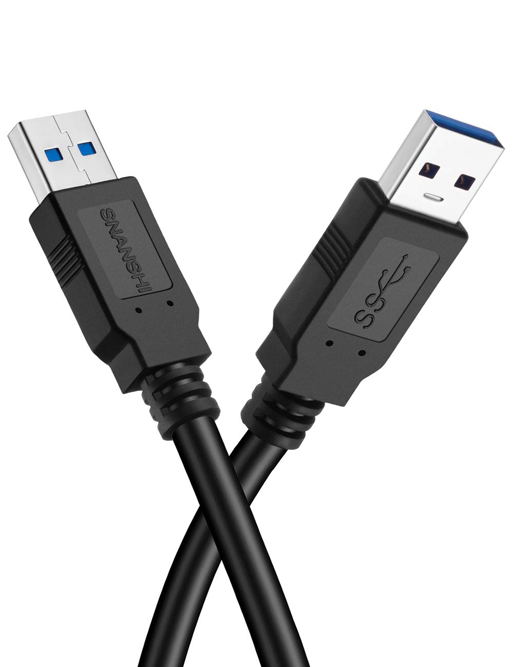 20ft USB 3.0 A Male to A Male Cable - High Speed Data Sync & Charging Cord for Hard Drives, Hubs, DVD Players & Laptop Coolers - Durable Long USB Extension for Home & Office Setup
