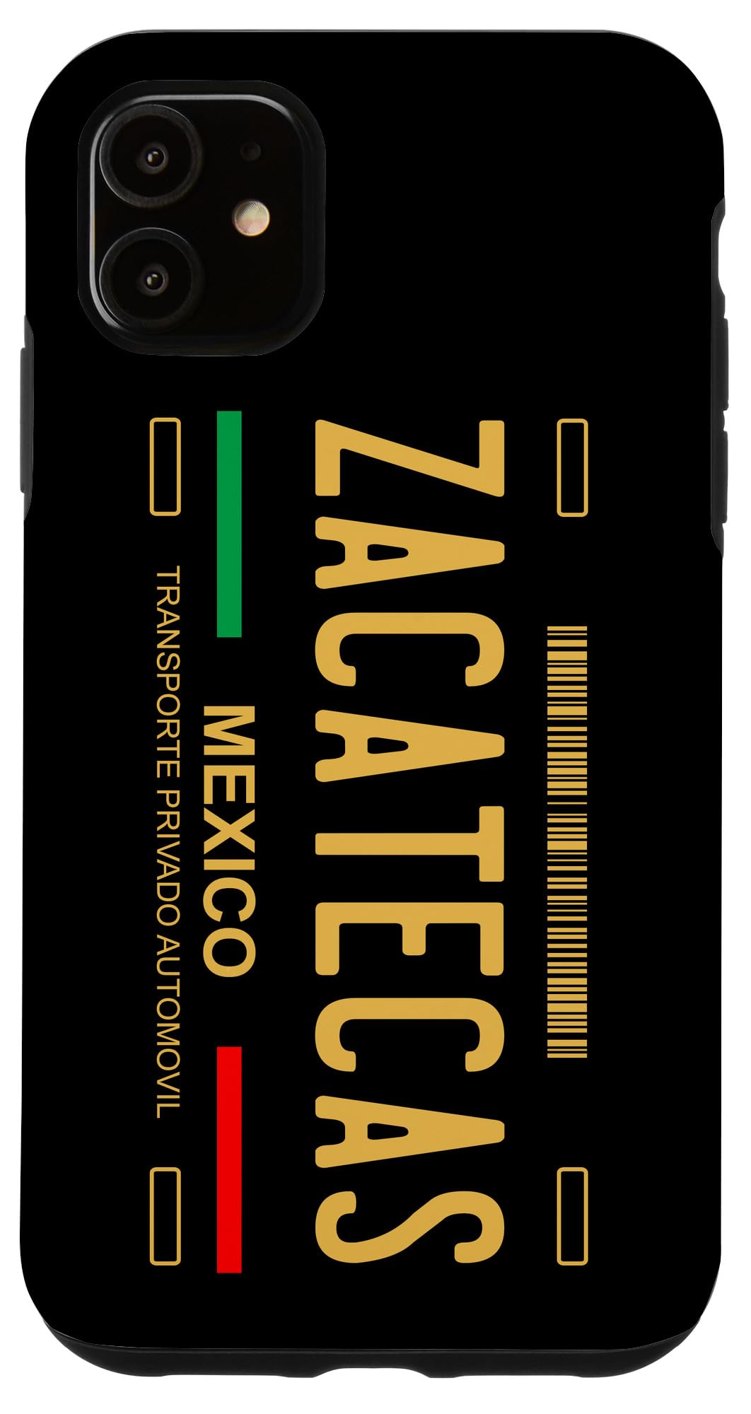 iPhone 11 Case with Zacatecas License Plate Design - Durable Protective Cover for iPhone 11 - Perfect for Travel, Gifts & Everyday Use