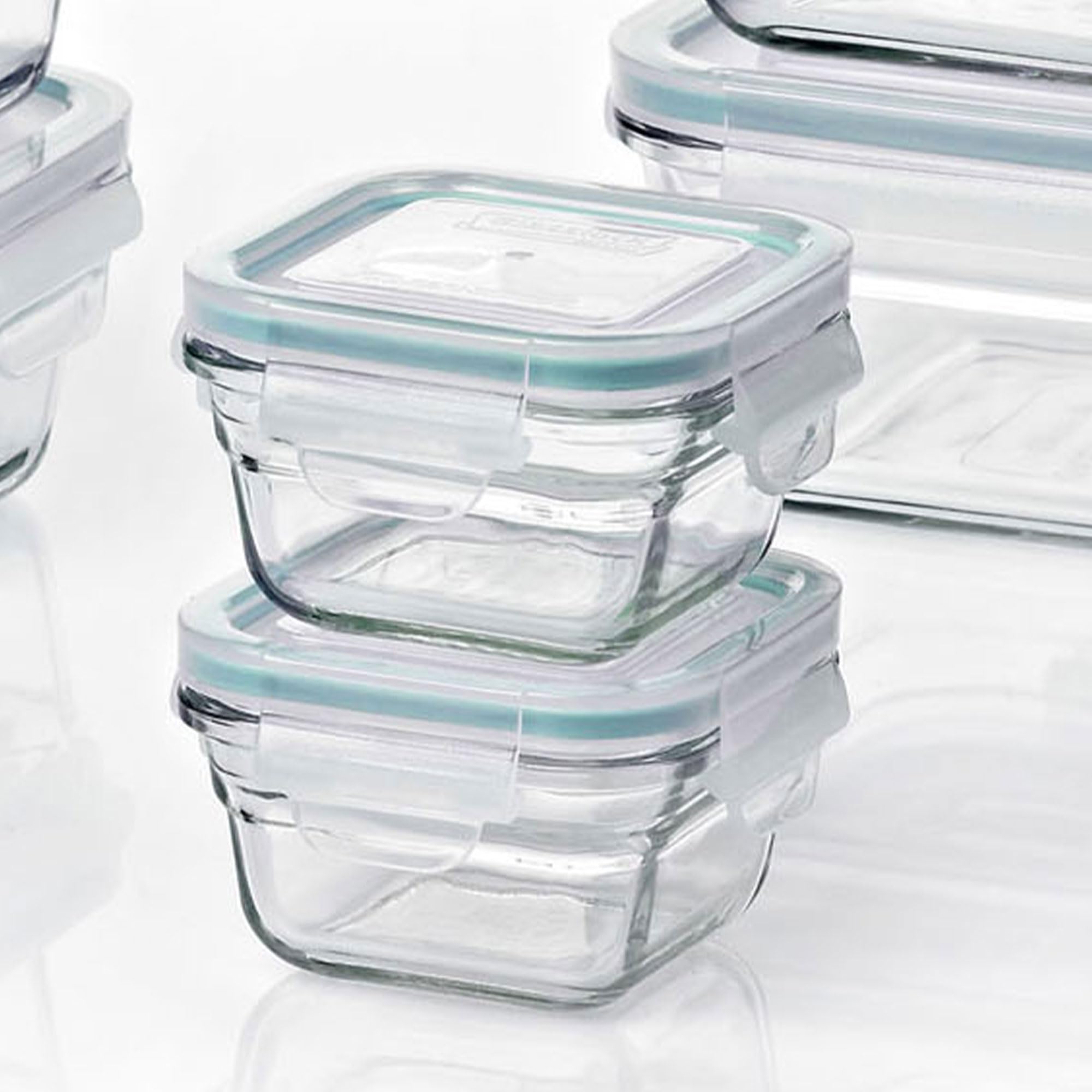 Glasslock 12-Piece Glass Food Storage Container Set - Oven, Microwave & Freezer Safe - Airtight BPA-Free Containers for Meal Prep, Leftovers & Pantry Organization