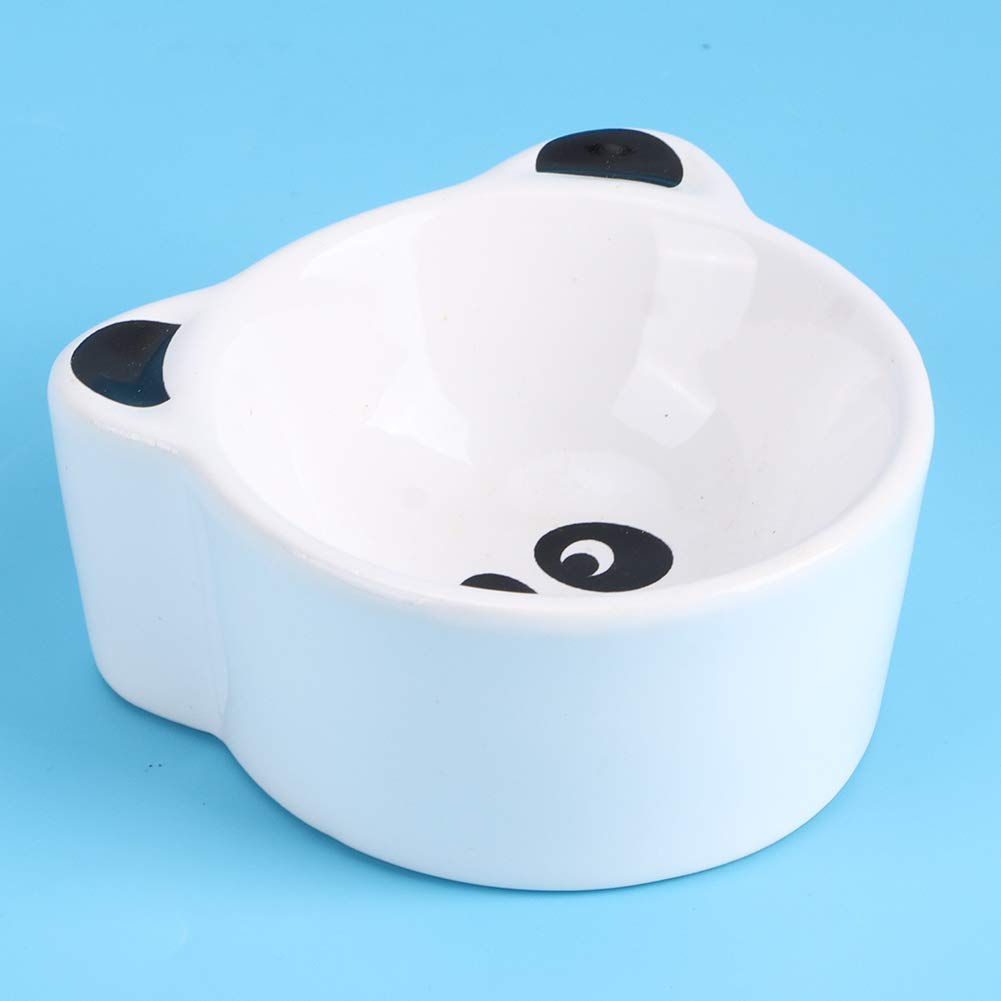 Valentine's Day Carnival Ceramic Pet Food & Water Bowl - Panda Design for Hamsters, Gerbils, Mice & Pigeons | Durable Feeding Dish for Small Pets | Perfect for Cages, Travel & Home Use