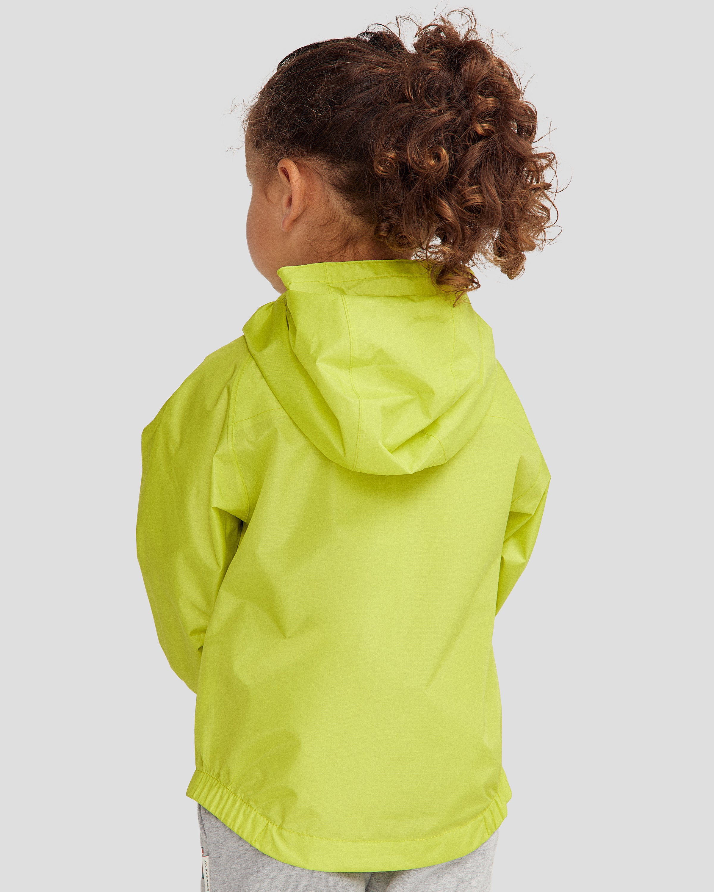 Kids Pocket it 2L Waterproof Rain Jacket v4 - Bright Moss Green | Lightweight Outdoor Windbreaker for Boys & Girls | Perfect for School, Hiking & Playtime