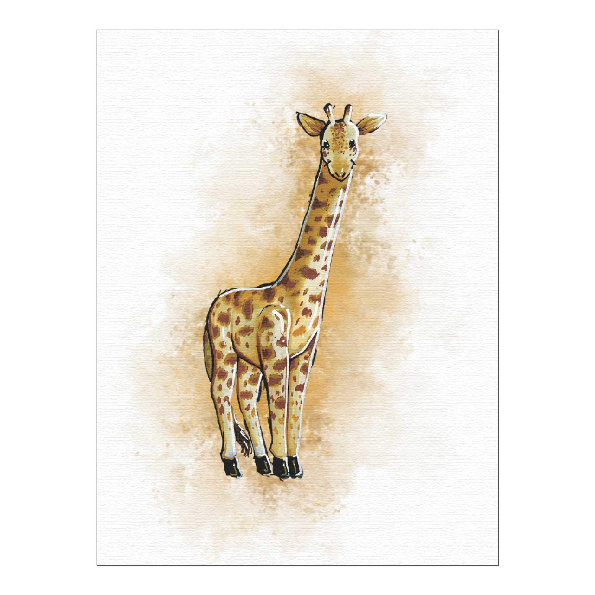 Zoo Animal Wall Art Prints for Nursery Decor - Set of 6 Unframed 9x12 Inch Wildlife Themed Baby Room Decorations | Perfect for Kids' Bedroom, Playroom & Baby Shower Gifts