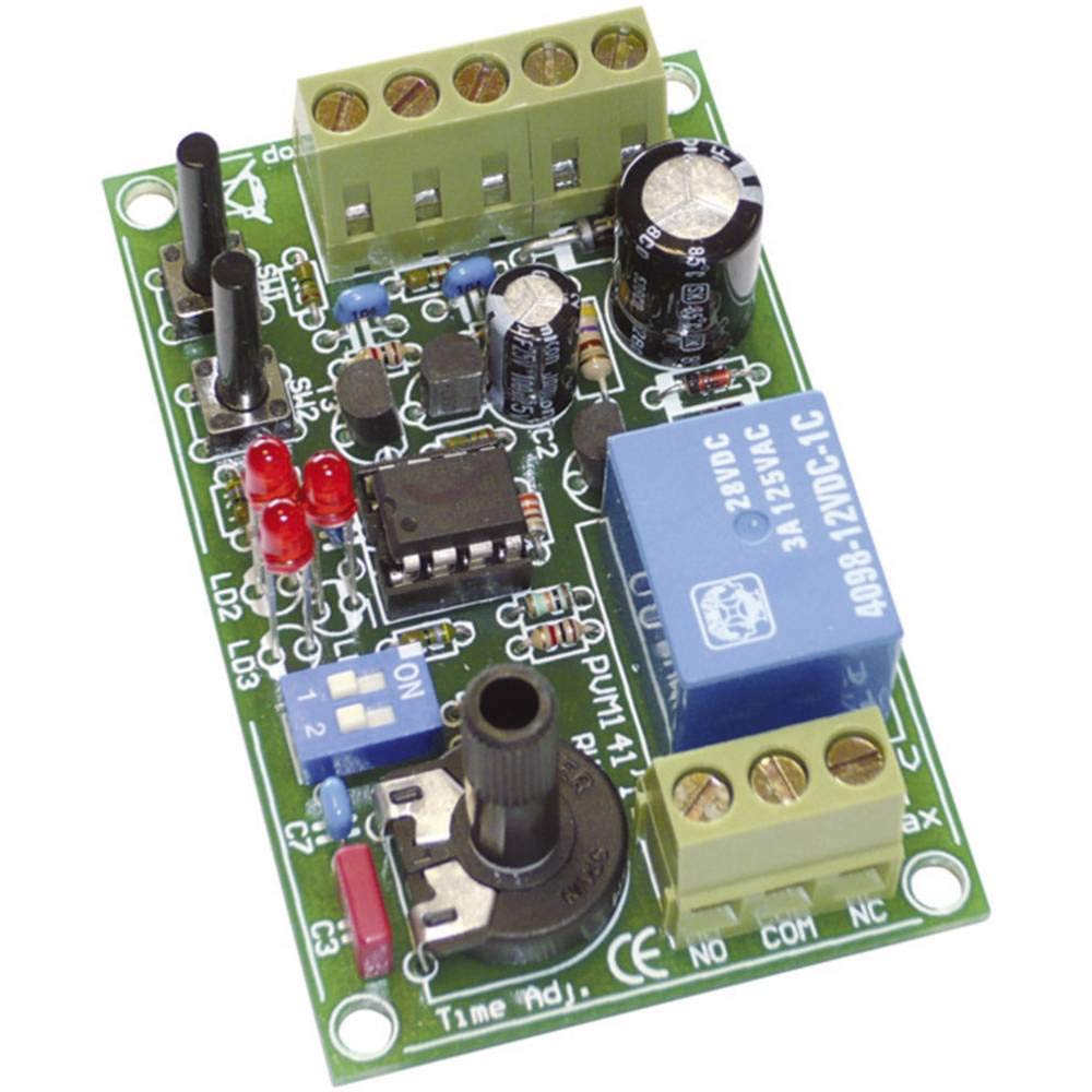Velleman VM141 Start Stop Timer Module - Digital Countdown Timer with Relay Output for DIY Electronics & Automation Projects | Perfect for Home Automation, Robotics & Industrial Control Systems