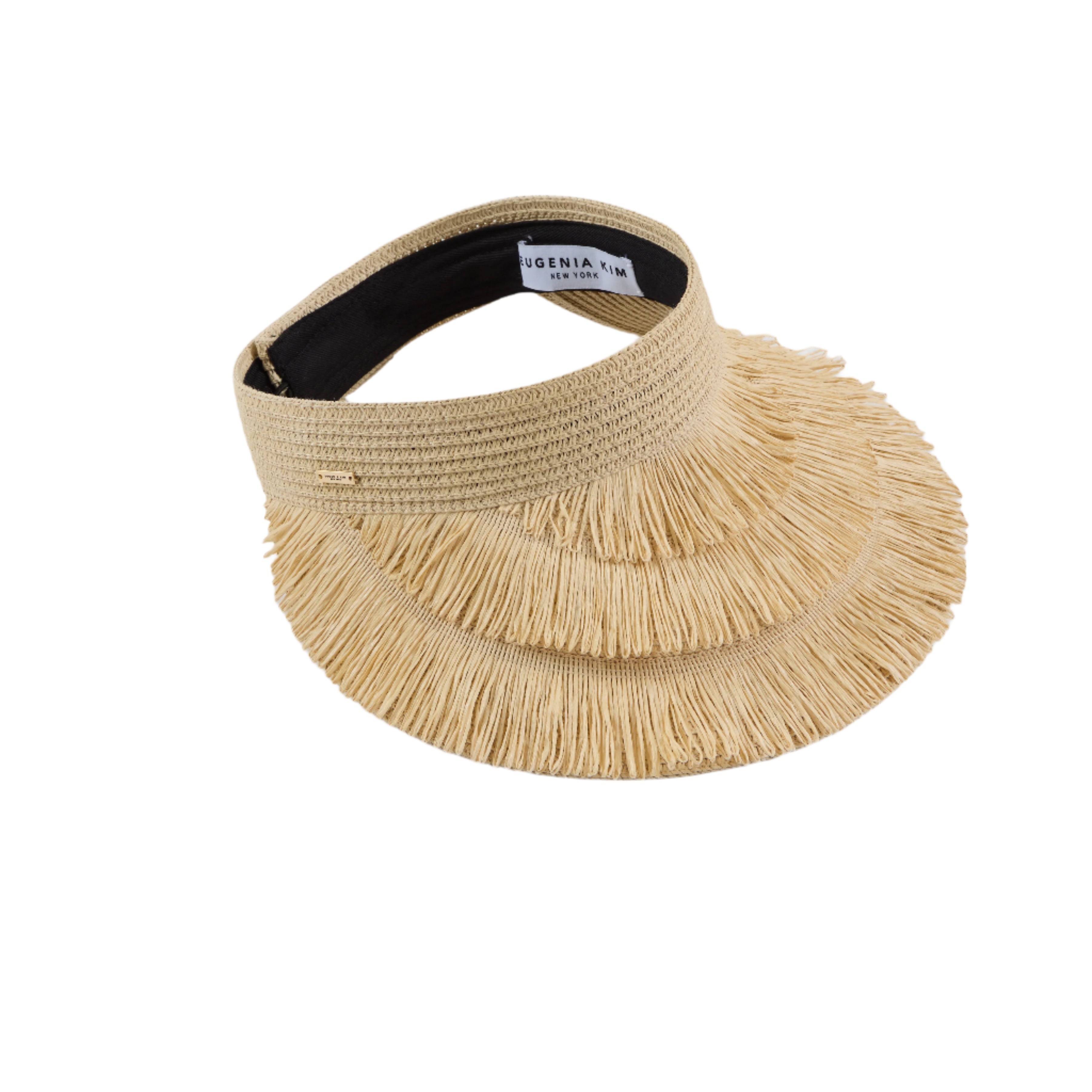 Lexi Lacquered Straw Visor Hat - Stylish Sun Protection for Women - Perfect for Beach, Pool, and Summer Outdoor Activities