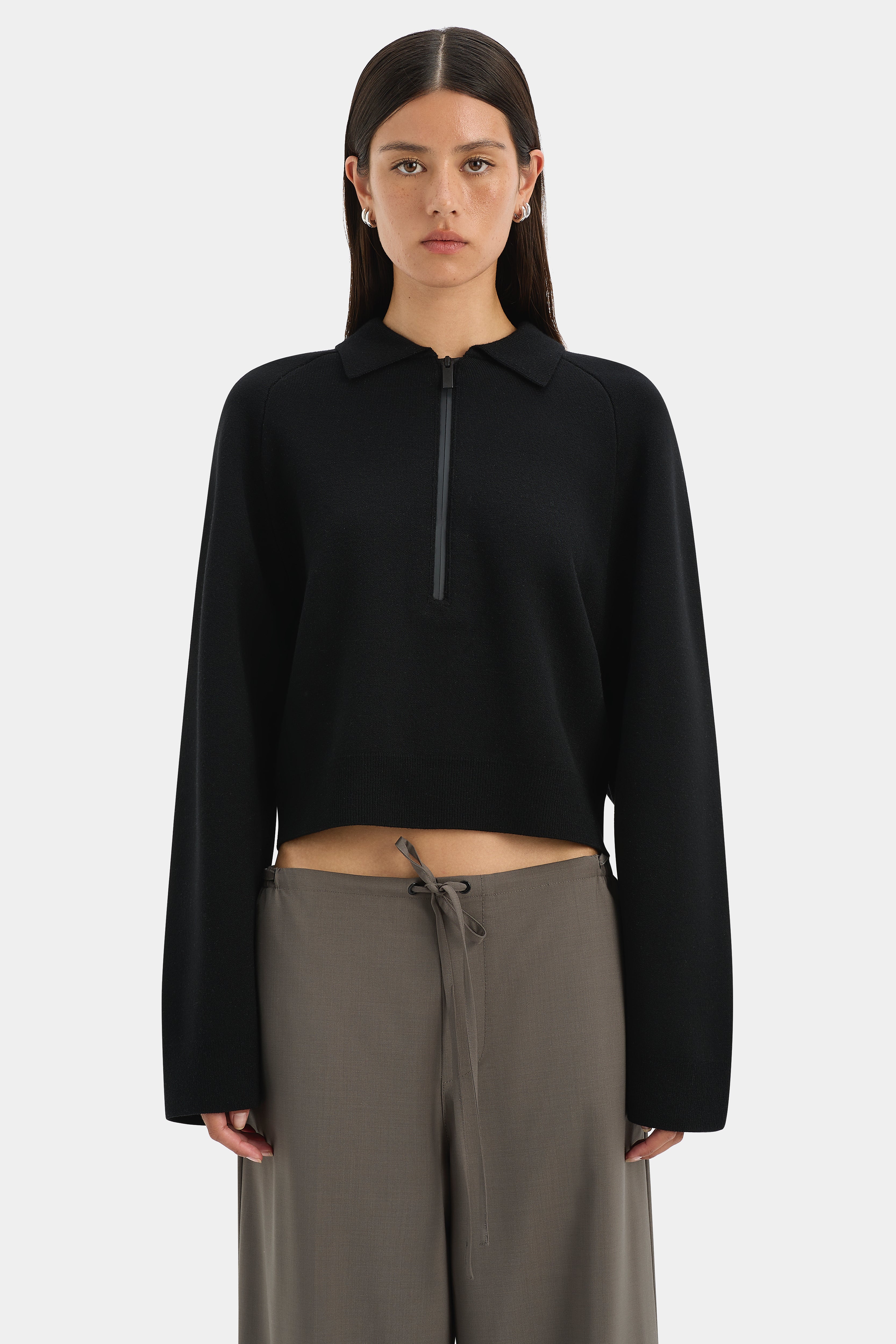 Stylish Ribbed Neck Sweater for Women - Cozy Knit Pullover for Casual Wear & Layering | Perfect for Fall & Winter Outfits