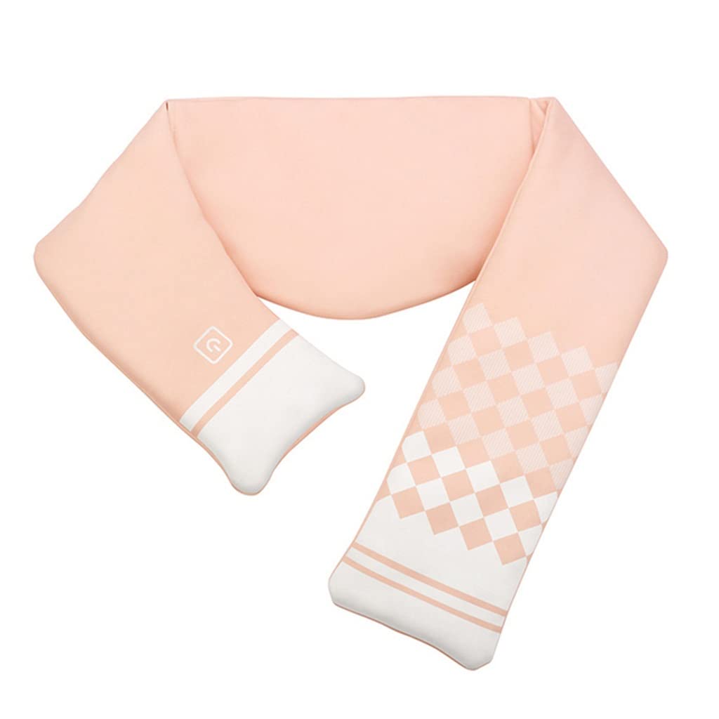 USB Electric Heated Scarf with 3 Temperature Settings - Winter Neck Warmer for Women & Men - Soft Fleece Heated Shawl for Outdoor Activities, Skiing, and Cold Weather Commutes (Pink, One Size)
