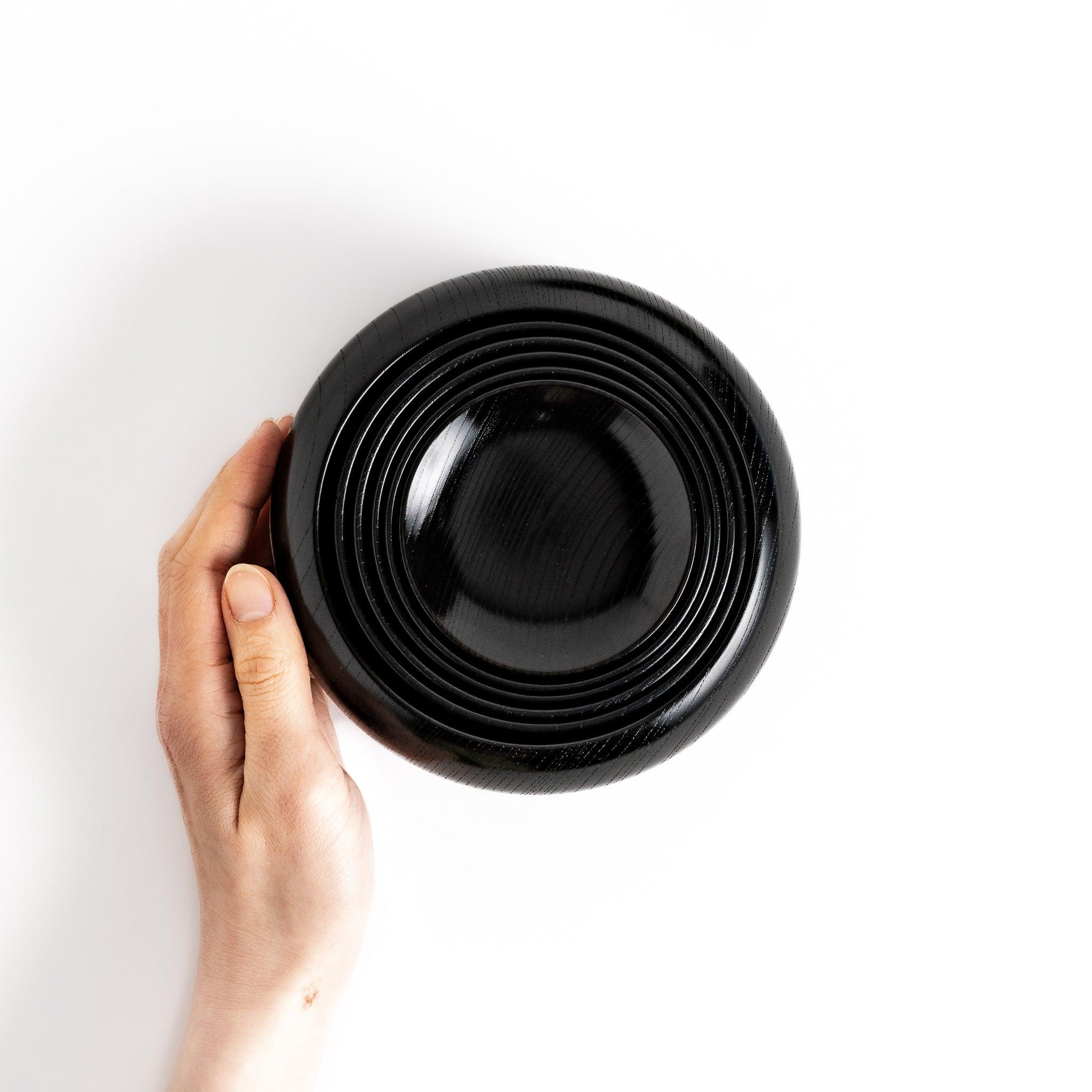 Premium Black Lacquered Oryoki Bowl Set - Traditional Japanese Zen Meditation & Mindful Eating - Perfect for Buddhist Temples, Tea Ceremonies & Home Dining