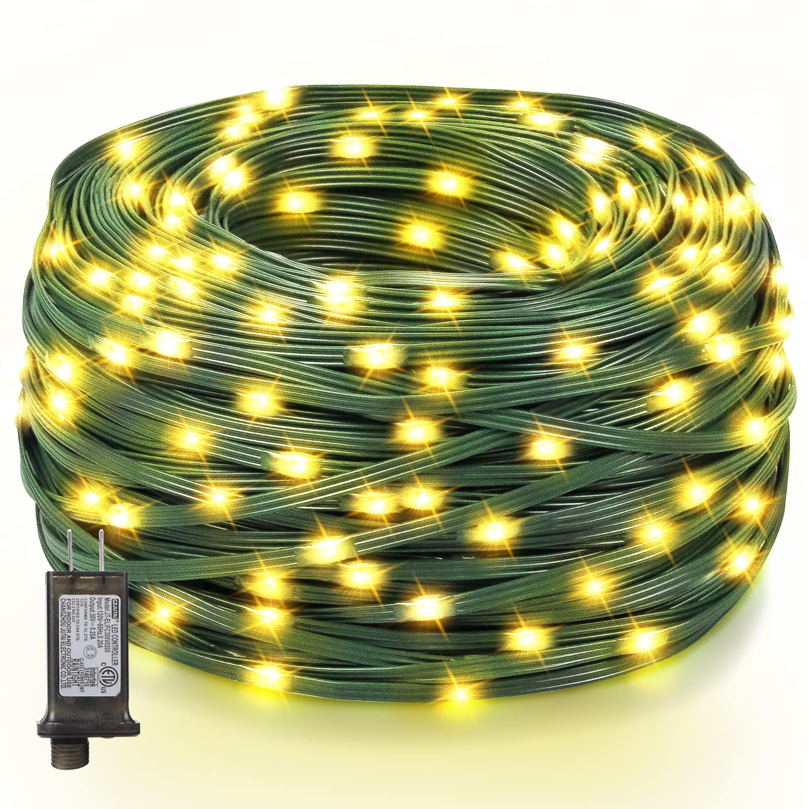 iForSoo 33ft Outdoor LED Christmas String Lights - 8 Lighting Modes, Waterproof for Yard, Garden, Wedding & Home Decoration | Perfect for Holiday Decor, Patio Lighting & Special Events
