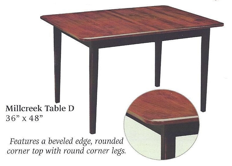 Millcreek Compact Extension Dining Table - Expandable Space-Saving Table for Small Kitchens & Dining Rooms | Perfect for Apartments, Breakfast Nooks & Entertaining Guests