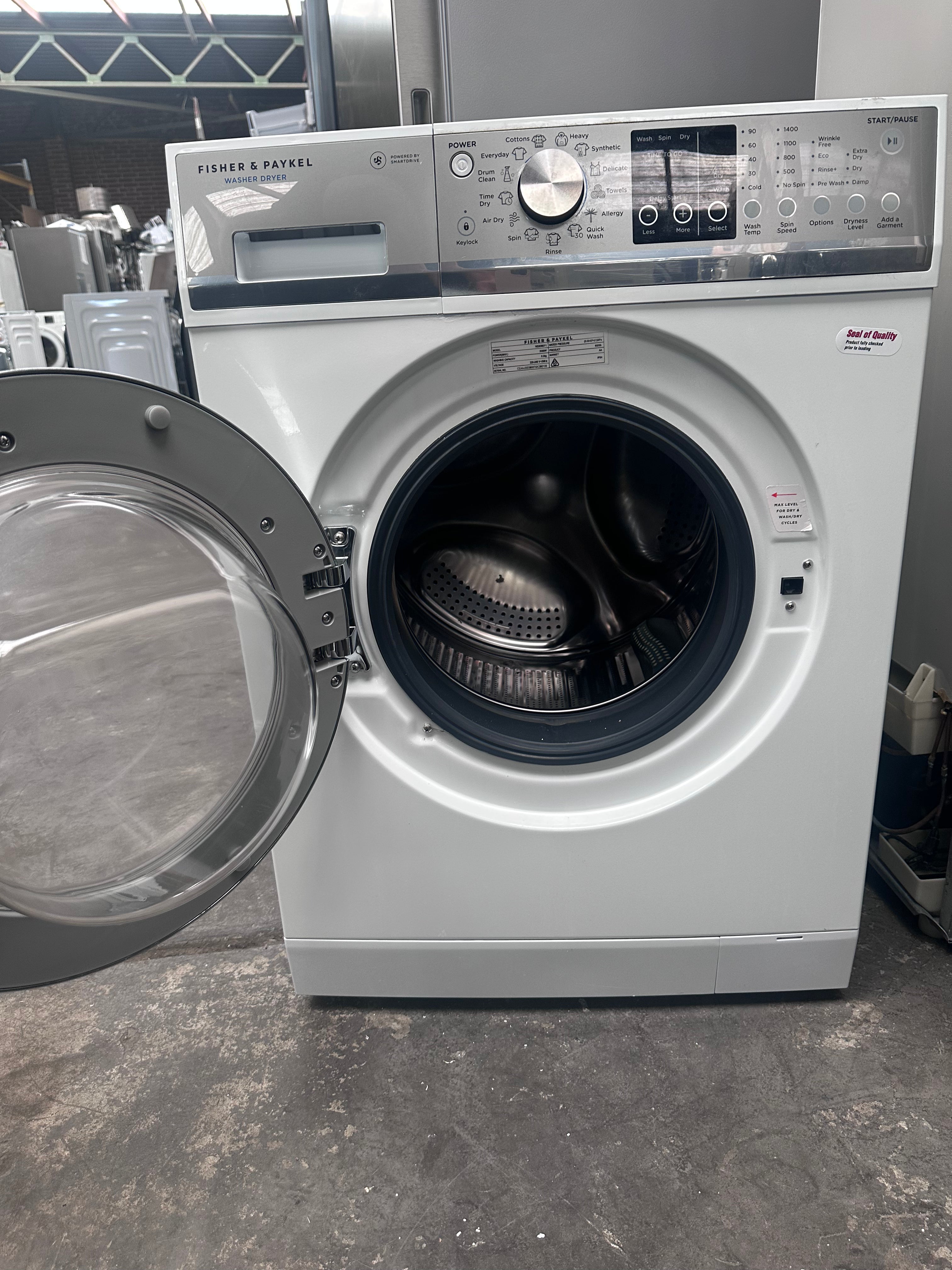 Fisher & Paykel Series 7 WD8560F1 8.5kg Washer & 5kg Dryer Combo - Energy Efficient Refurbished Laundry Appliance for Apartments & Small Homes