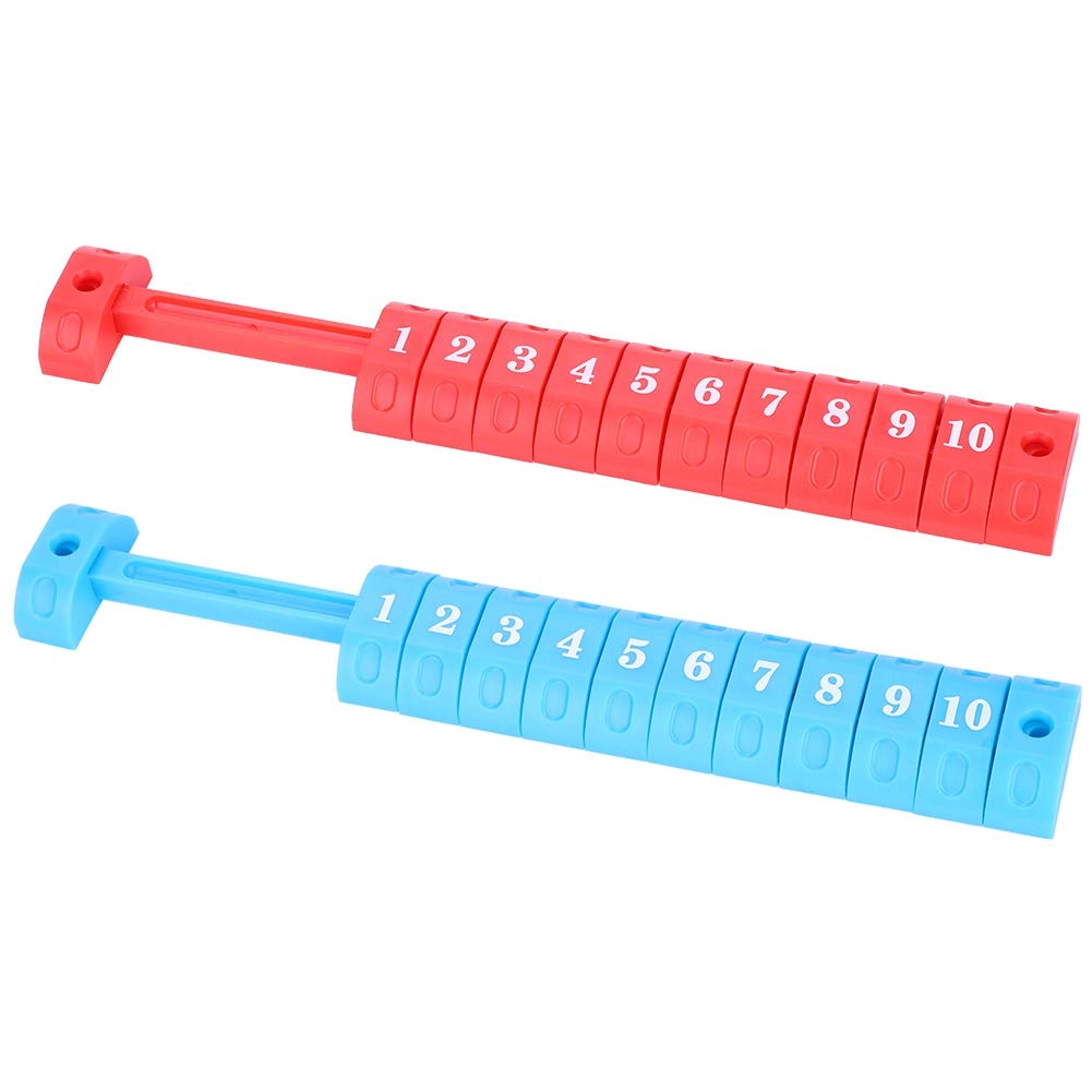 2Pcs Foosball Table Score Counter - Red & Blue Air Hockey Scoring Units for Table Football Games | Perfect for Home Game Rooms, Bars, and Arcades