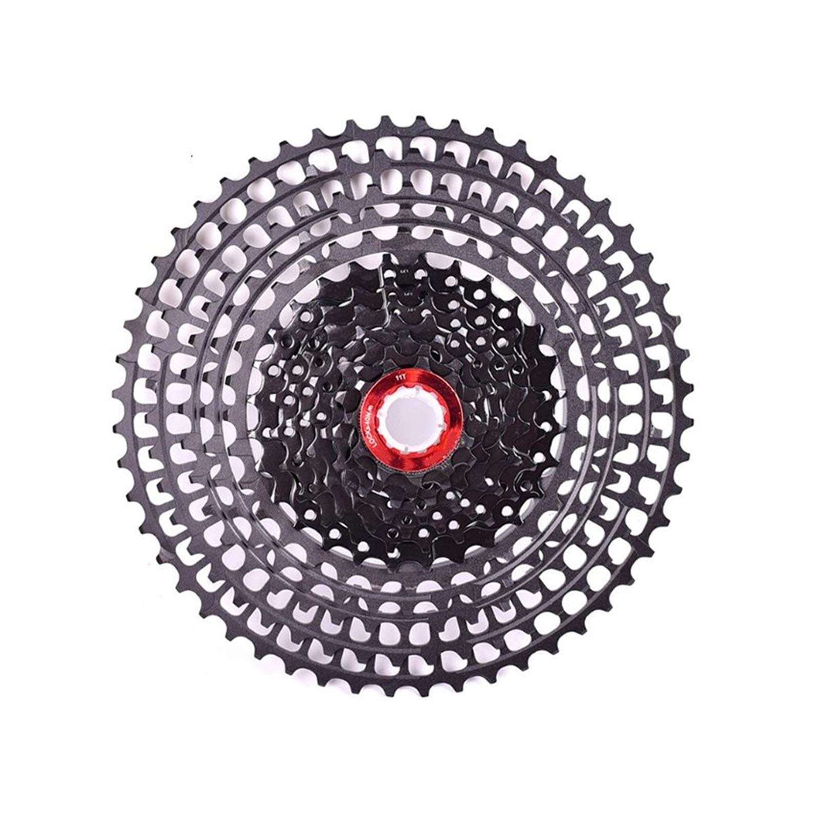JMSM 12 Speed MTB Cassette 11-50T/52T - Black Bicycle Freewheel for Mountain Bikes - Compatible with 12S Drivetrains - Ideal for Trail Riding, Downhill & Off-Road Cycling