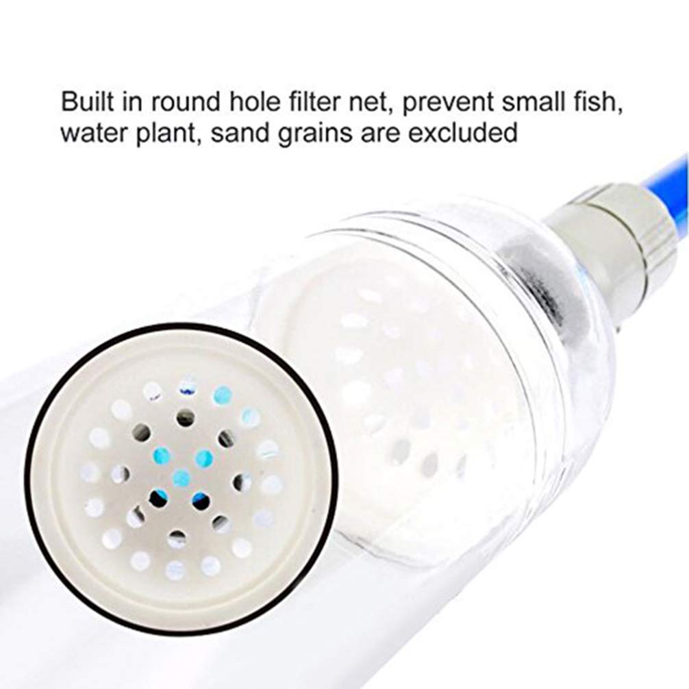 POPETPOP Aquarium Gravel Cleaner - Siphon Pump for Fish Tank Water Changer, Efficient Aquarium Cleaning Tool for Water Changes & Substrate Maintenance - Perfect for Freshwater & Saltwater Tanks