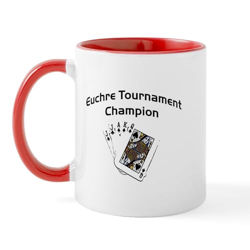 White/Red Inside - Euchre Tournament Mug