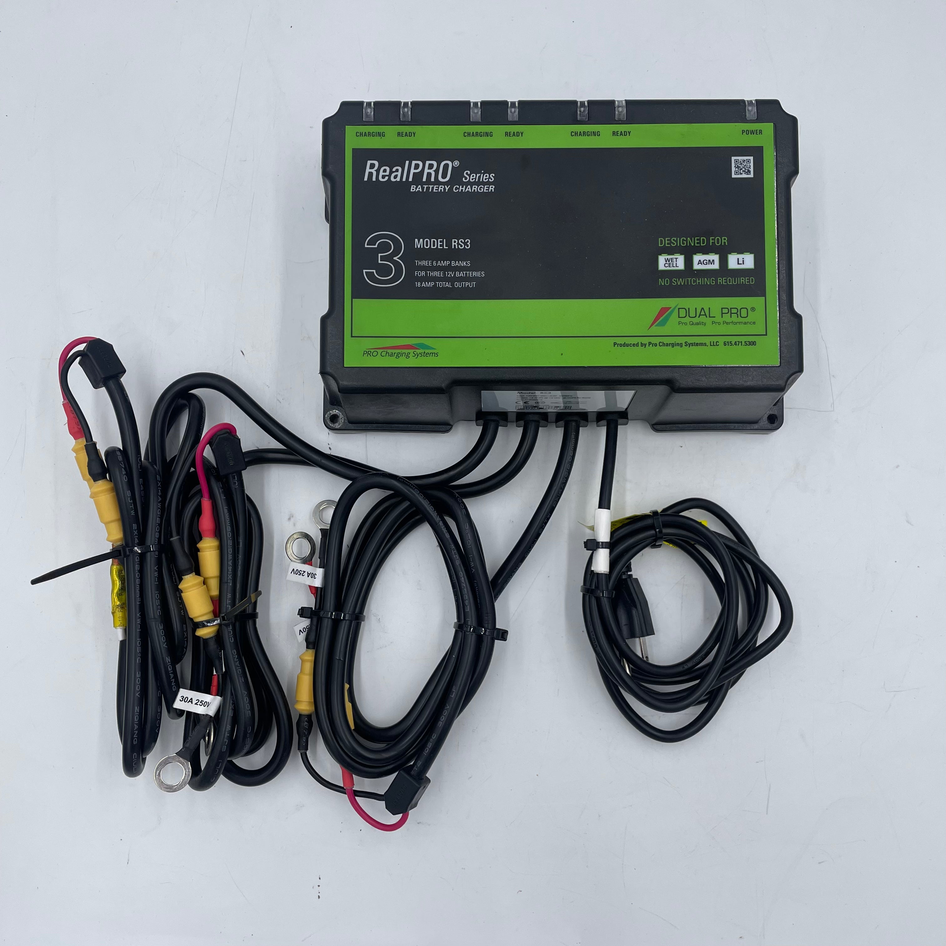 RealPRO Series 3 Bank Marine On Board Battery Charger - Perfect for Boats, Yachts & RV Power Maintenance