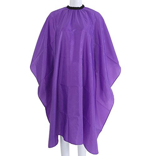 Thobu Professional Waterproof Hair Cutting Cape for Adults - Salon & Barber Hairdressing Gown with Waterproof Cloth (Purple) - Perfect for Hair Salons, Home Haircuts & Styling