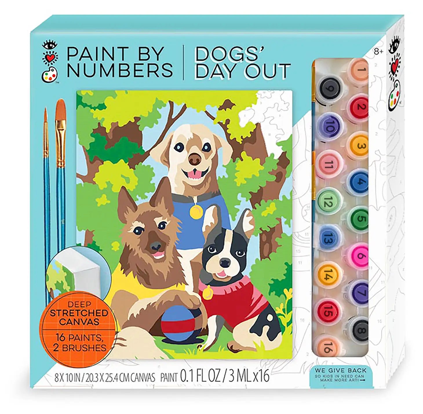 iHeartArt Paint by Numbers Kit - Dogs' Day Out Painting for Adults & Beginners | DIY Home Decor Art, Wall Decor, Relaxation & Stress Relief Activity