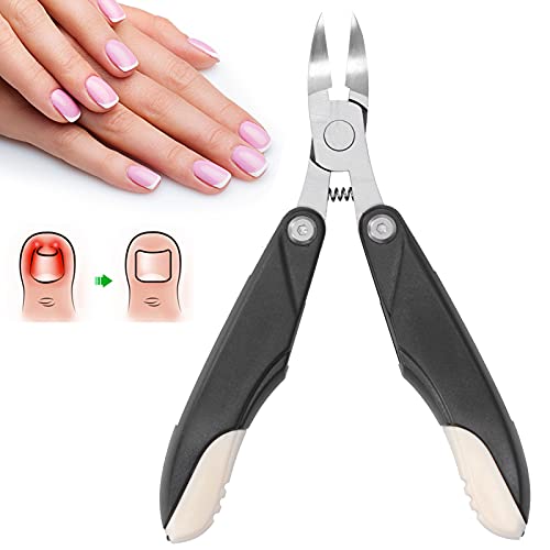 Professional Toe Nail Clippers Set - Black Ingrown Nail Pliers & Pedicure Kit for Paronychia Treatment - Perfect for Home Manicure, Salon Care & Travel Grooming Essentials