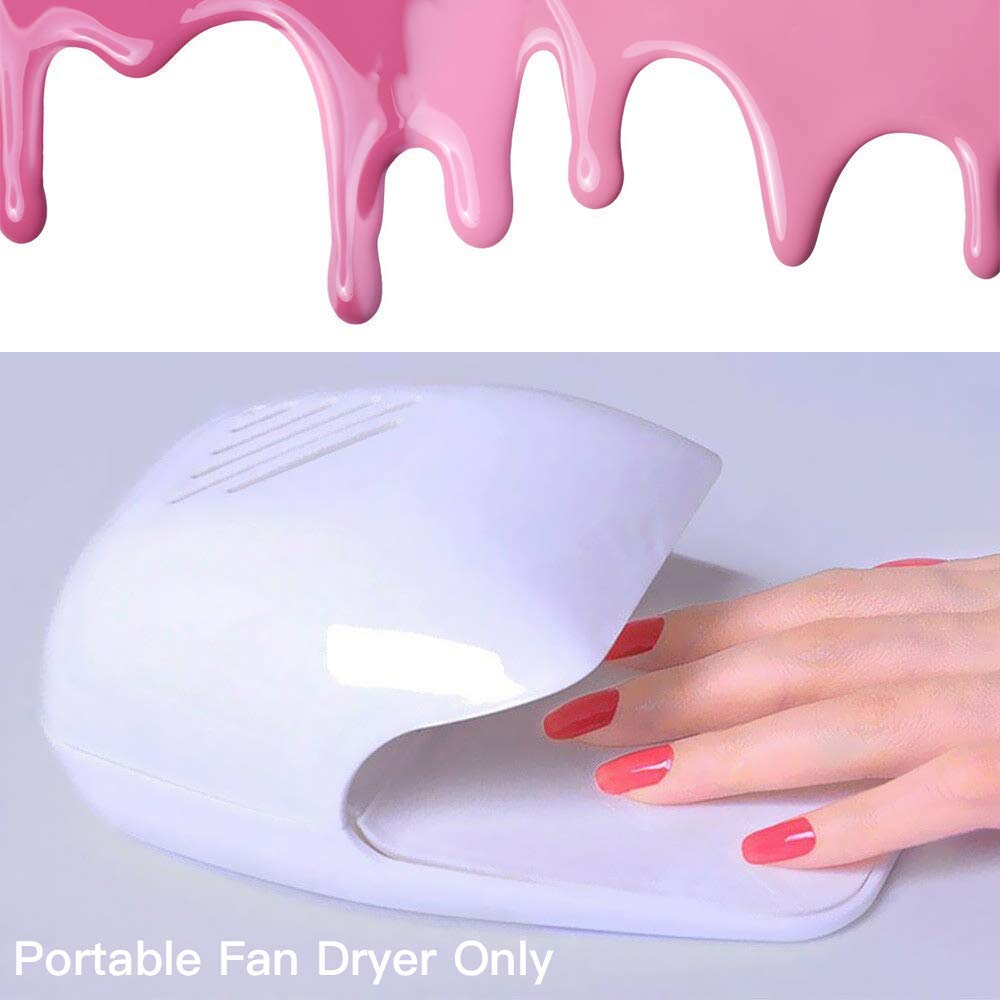 Portable Nail Dryer Fan - Quick Dry Nail Polish & Gel Machine for Fingernails & Toenails, Battery Operated Nail Art Blower | Perfect for Home Manicures, Salon Use & Travel Nail Care