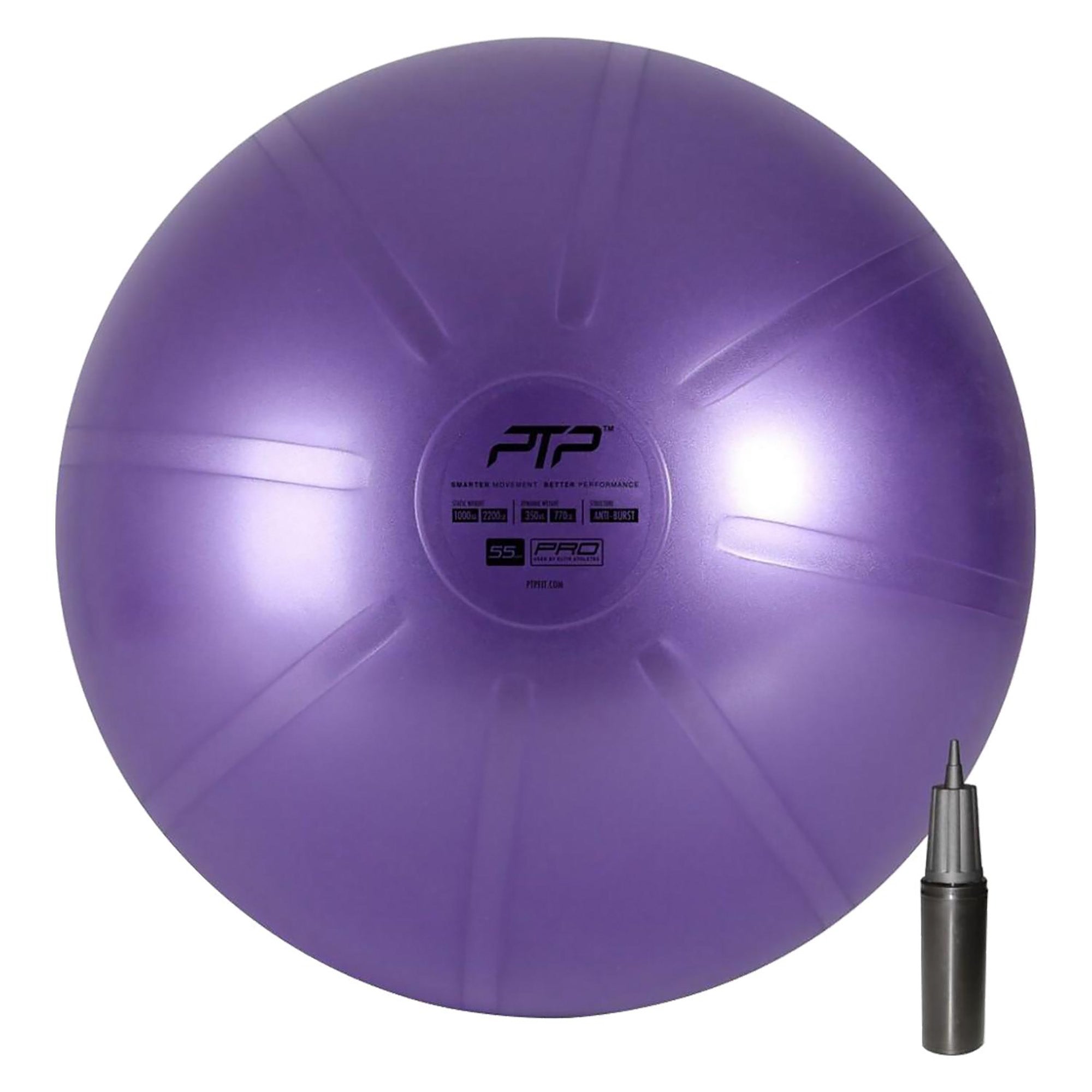 55cm Coreball with Pump - Premium Anti-Burst Exercise Ball for Yoga, Pilates & Home Workouts - Perfect for Fitness, Therapy & Stability Training