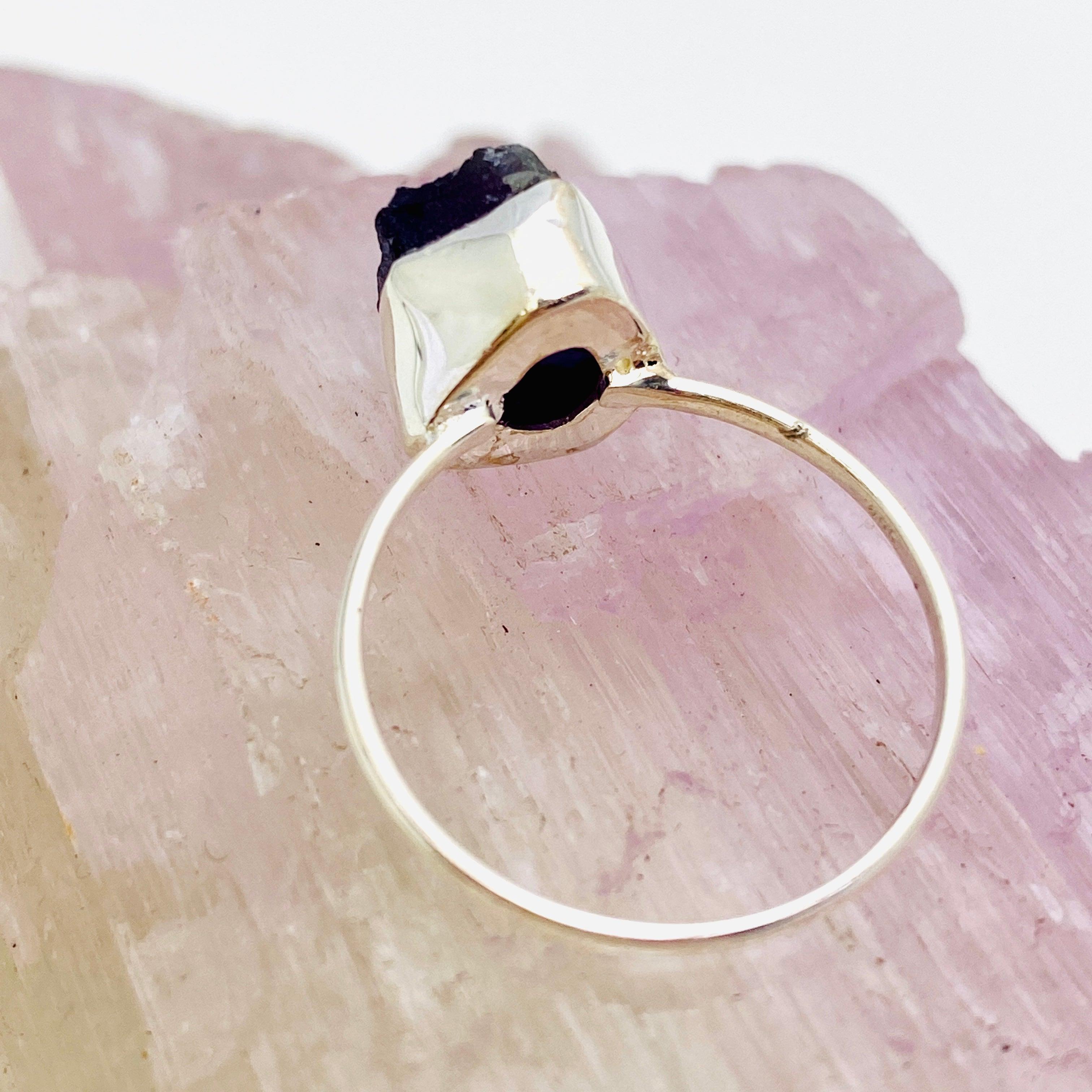 Natural Amethyst Raw Crystal Ring for Women - Handmade Fine Band Jewelry R3701 AM - Perfect for Boho Style, Spiritual Healing & Everyday Fashion Accessories