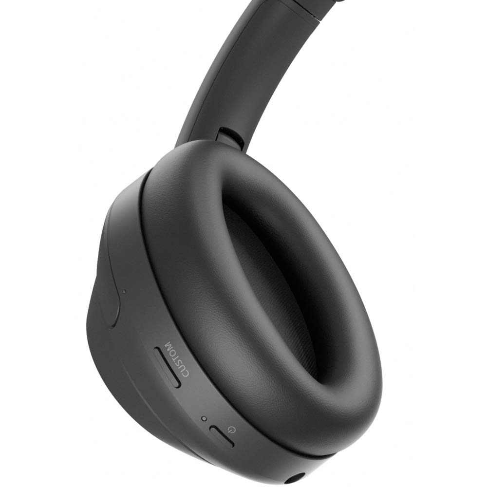Sony WH-1000XM4 Wireless Noise Cancelling Over-Ear Headphones with Mic, Alexa Voice Control & 30-Hour Battery - Perfect for Travel, Workouts & Home Office (Black) - Includes Case, Portable Charger & Gym Bag