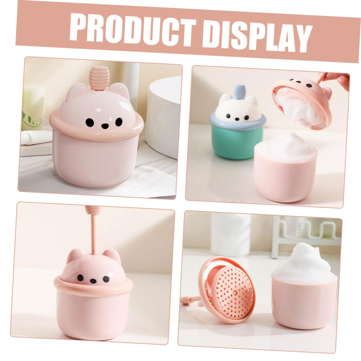 Portable Facial Cleansing Bubble Maker - 3 Piece Set for Deep Pore Cleansing | Easy to Clean & Travel-Friendly | Perfect for Home Spa & Skincare Routine