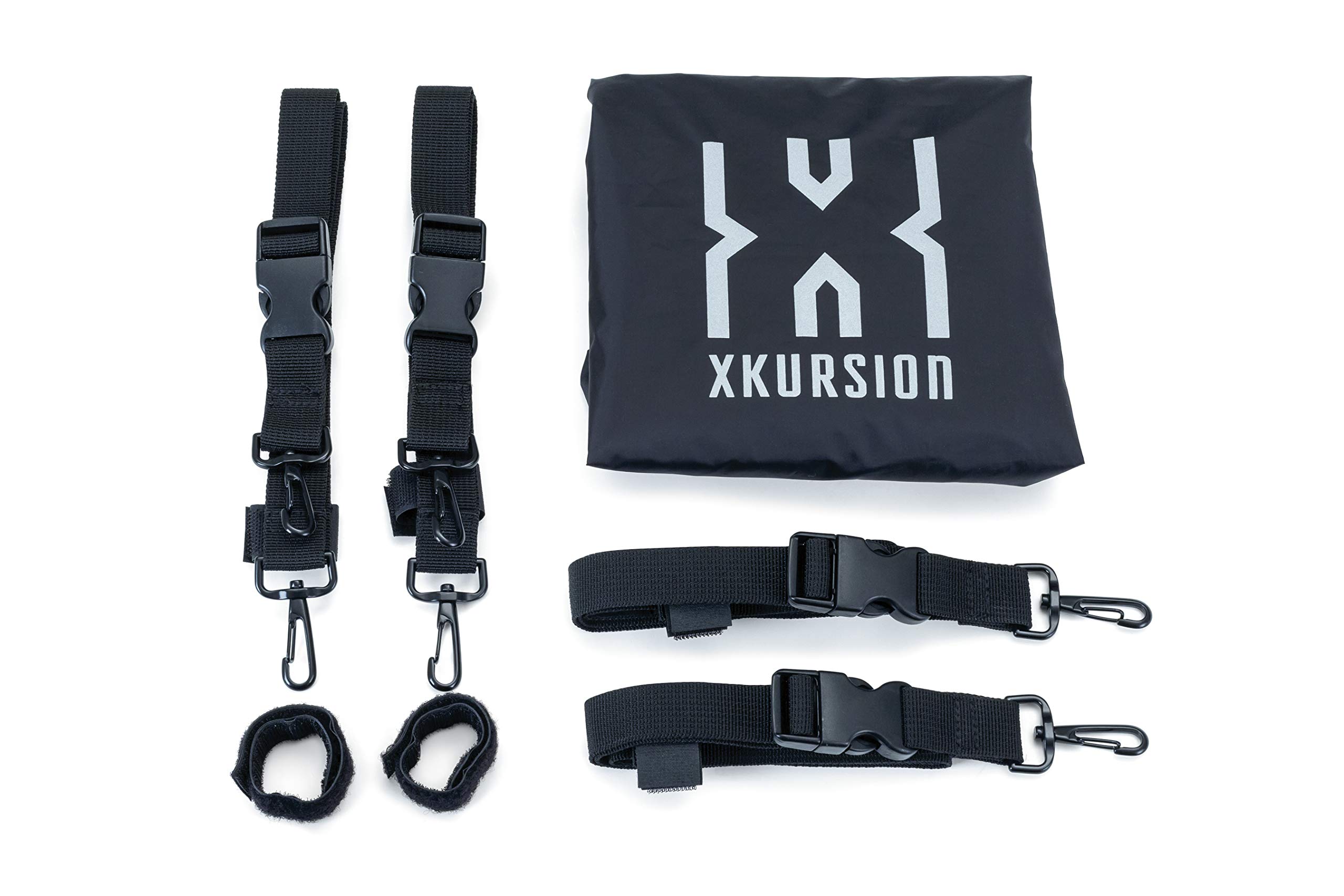 Kuryakyn 5222 XKursion XS Odyssey Motorcycle Travel Luggage - Waterproof Seat Bag, Trunk Bag & Rack Bag with Sissy Bar Straps for Harley, Cruiser & Touring Bikes - Perfect for Road Trips & Long Distance Riding (Black)