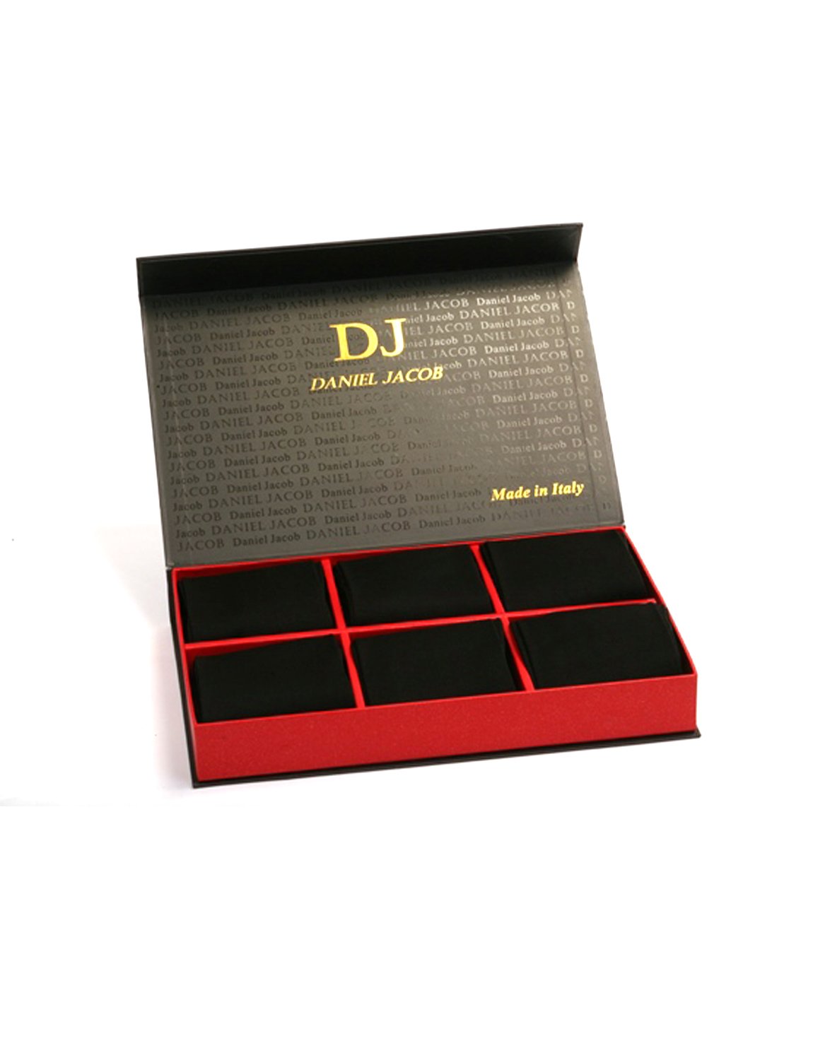 Daniel Jacob Men's 6 Pairs Cotton Socks - 100% Breathable Soft Crew Socks for Everyday Wear, Work & Sports