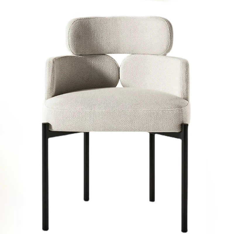 Minimalist Modern Boucle Dining Chair - Elegant & Comfortable for Home, Restaurant, and Office Use