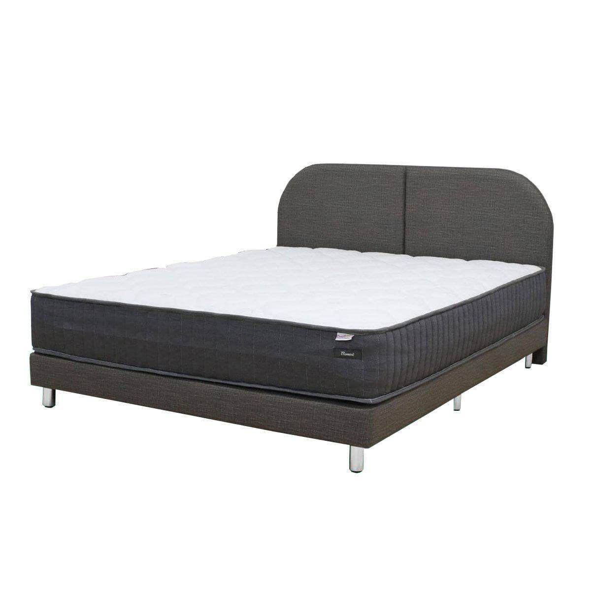 Dreamster Element Pocketed Spring Mattress with Bed Frame - Queen Size Hybrid Support for Back Pain Relief | Perfect for Guest Rooms, Dorms & Small Apartments