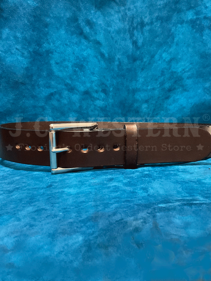 Gingerich 1008 36 Men's Gunsmoke Smooth Heavyweight Extra Wide Gun Belt - Dark Brown Leather Belt for Concealed Carry & Western Style Outfits