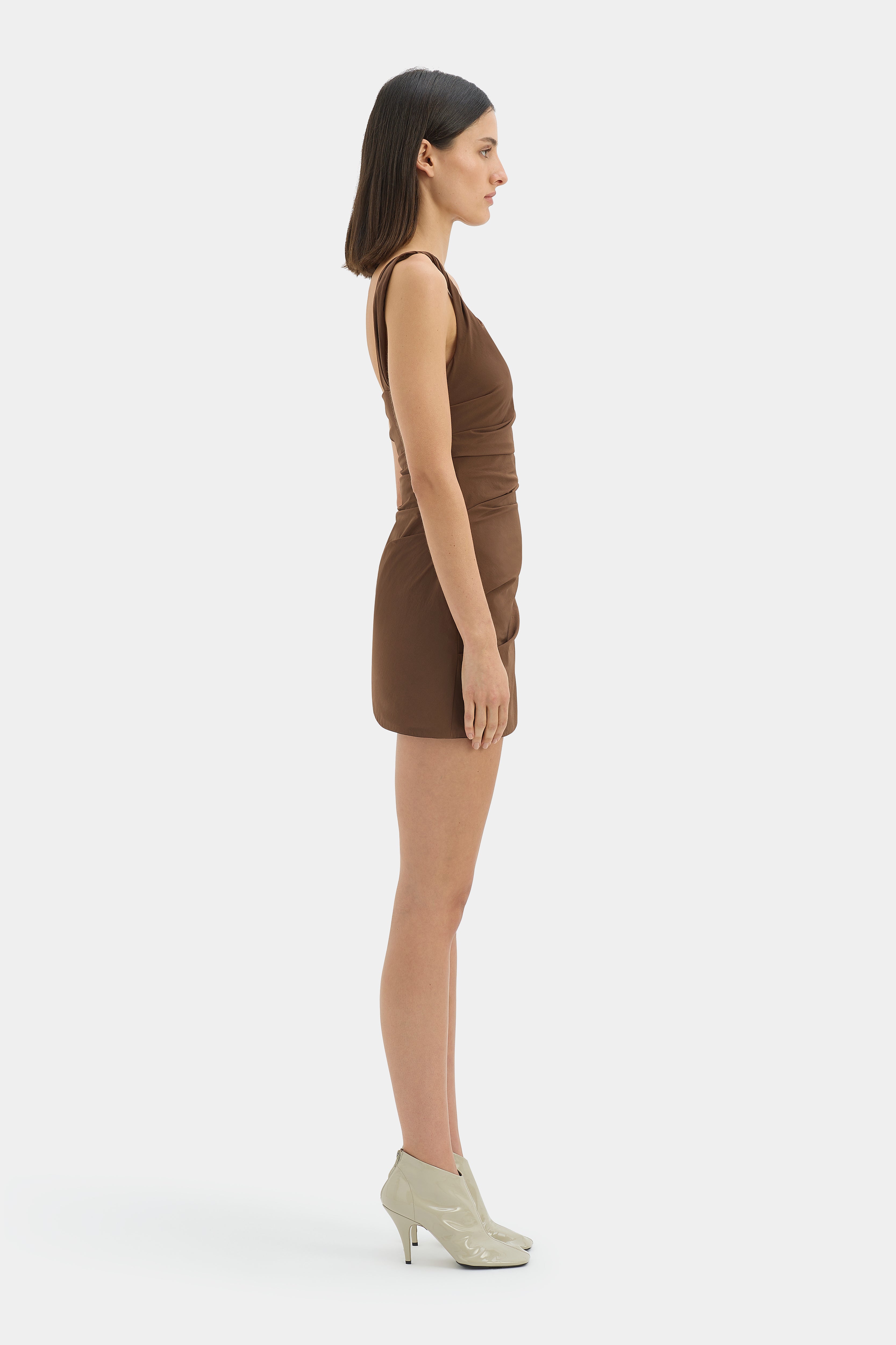 Florent Twist Mini Dress - Women's Elegant Bodycon Party Dress for Night Out, Date Night & Special Occasions