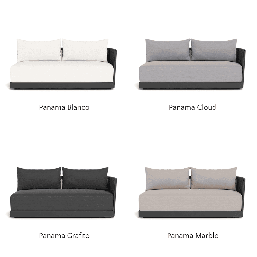 Antigua Outdoor 2-Seat Right-Arm Sectional Sofa - Patio Furniture for Backyard, Poolside & Garden Relaxation