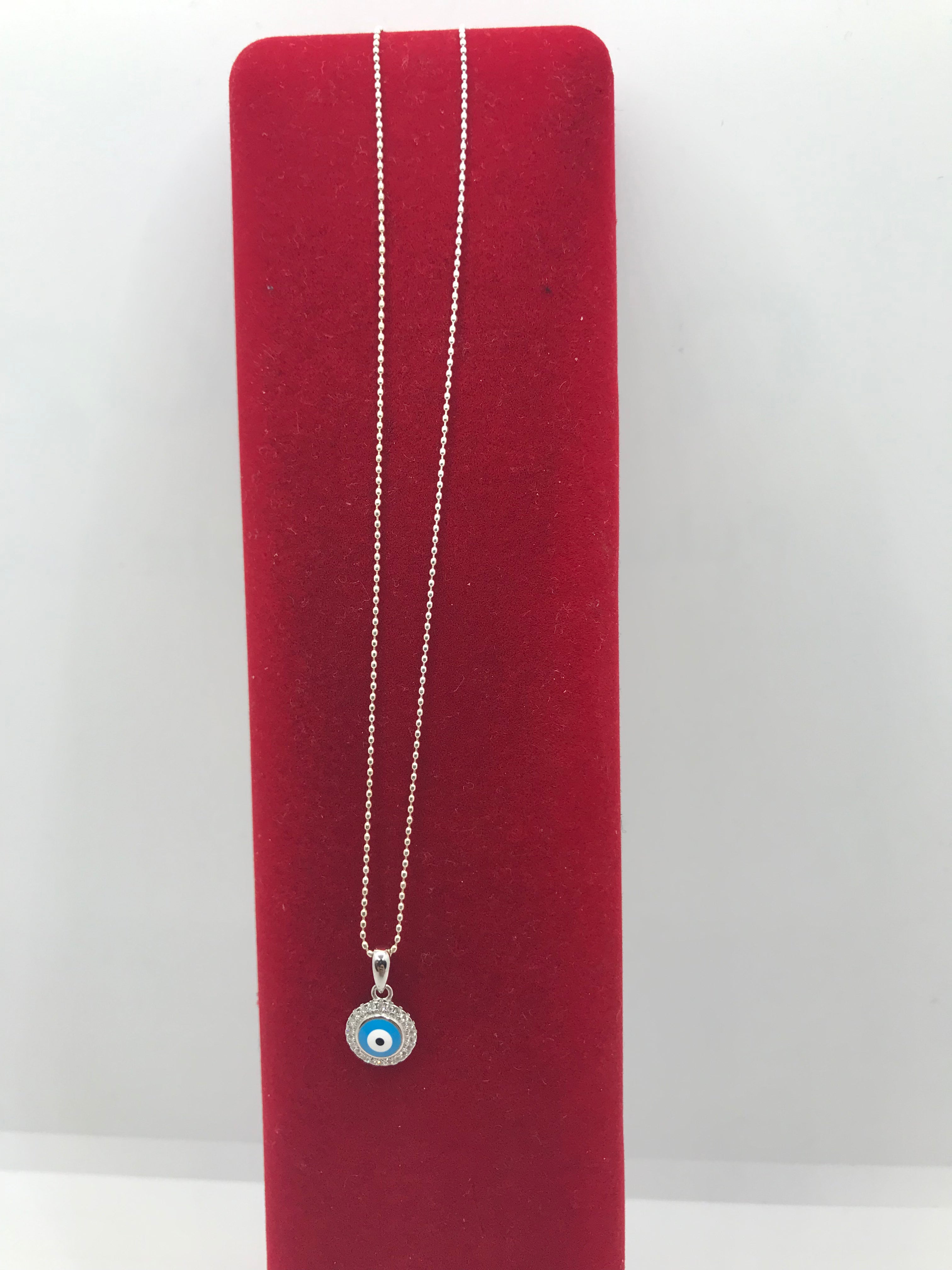 Evil Eye Necklace for Women - 925 Sterling Silver Protection Pendant with Adjustable Chain - Perfect for Wearing Daily, Gifts & Spiritual Jewelry