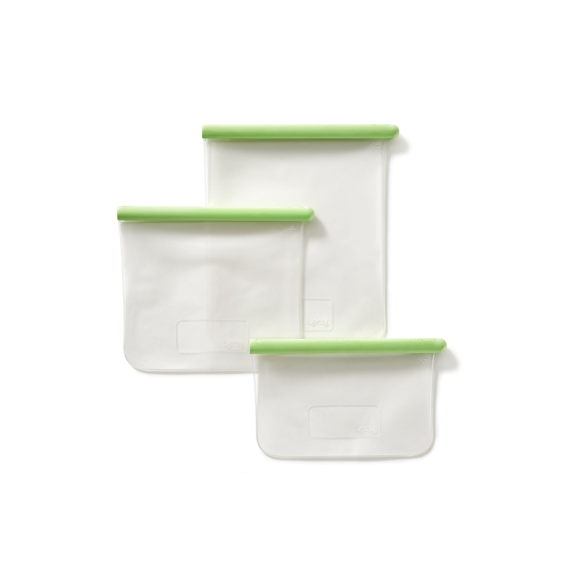 3-Pack Reusable Flat Storage Bags - Eco-Friendly Food Bags for Snacks, Sandwiches & Meal Prep | BPA-Free, Leak-Proof & Washable