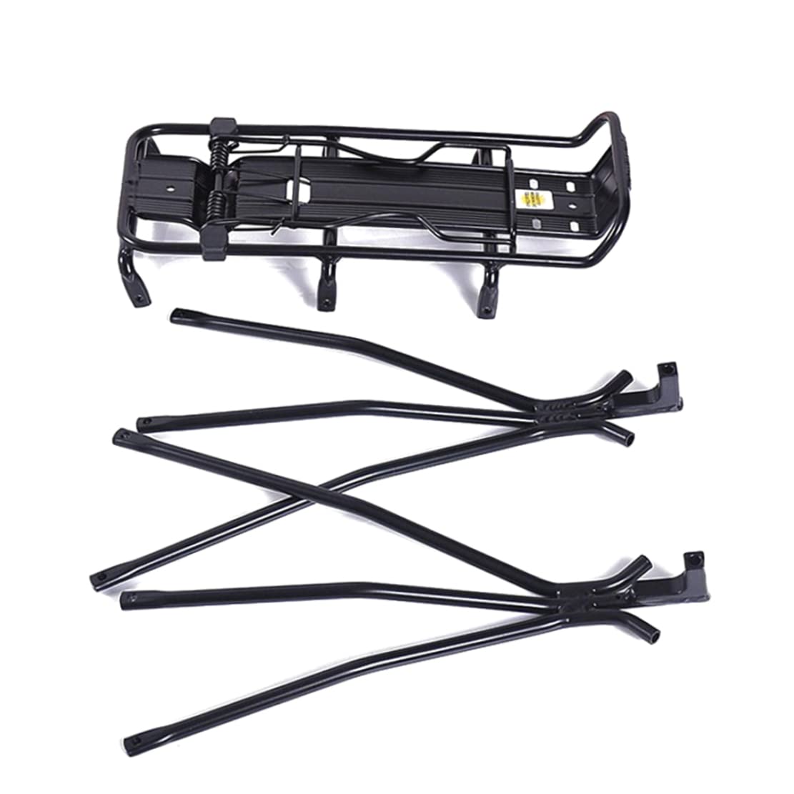 Heavy Duty Aluminum Alloy Rear Bike Rack - Universal Bike Carrier with Bolt-On Mounting - Waterproof Mountain Bike Cargo Rack for Bicycle Accessories - Perfect for Commuting, Grocery Hauling & Outdoor Adventures