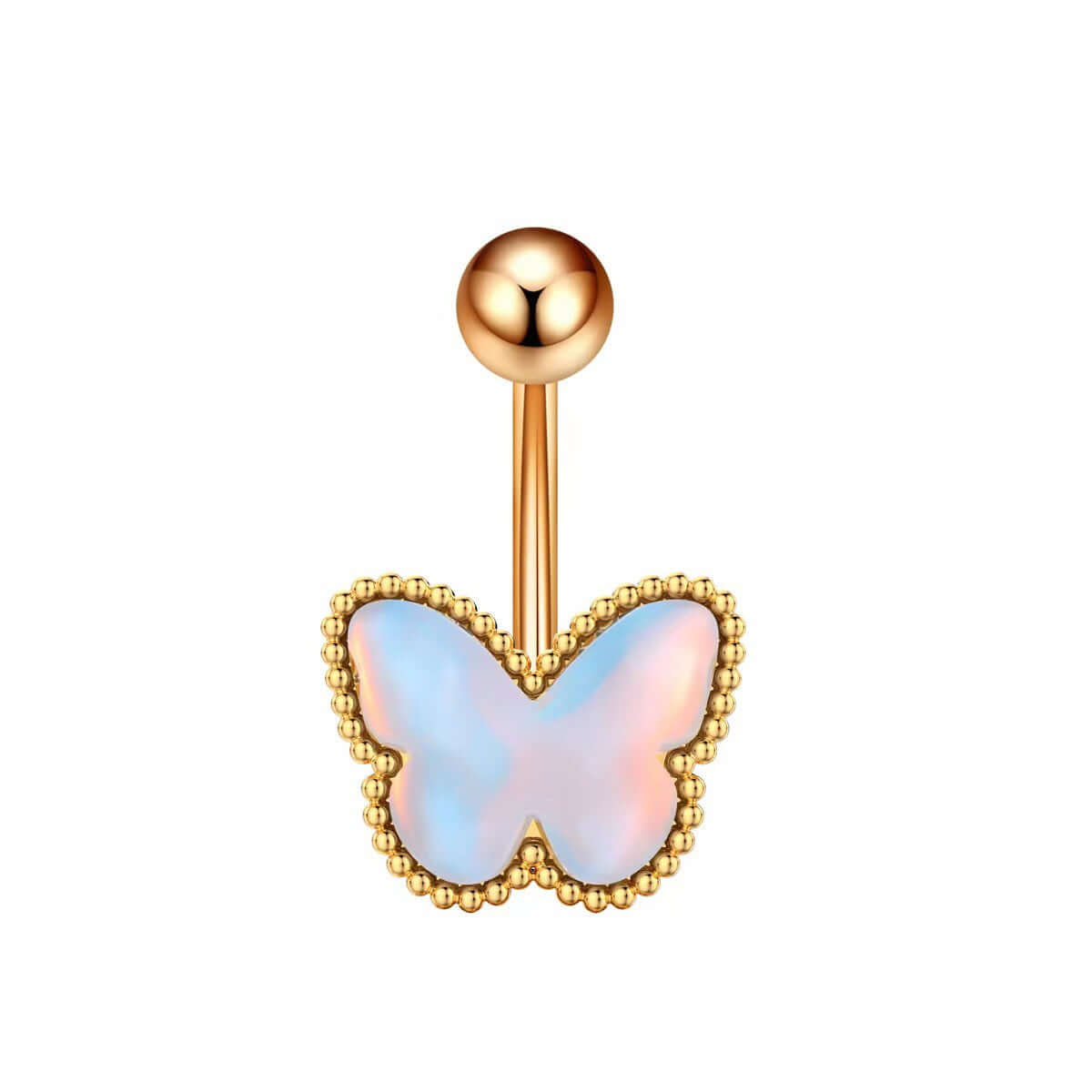 Glow in the Dark Belly Button Rings - Moon Star Design | Body Jewelry for Women | Perfect for Night Parties, Raves & Unique Fashion Looks