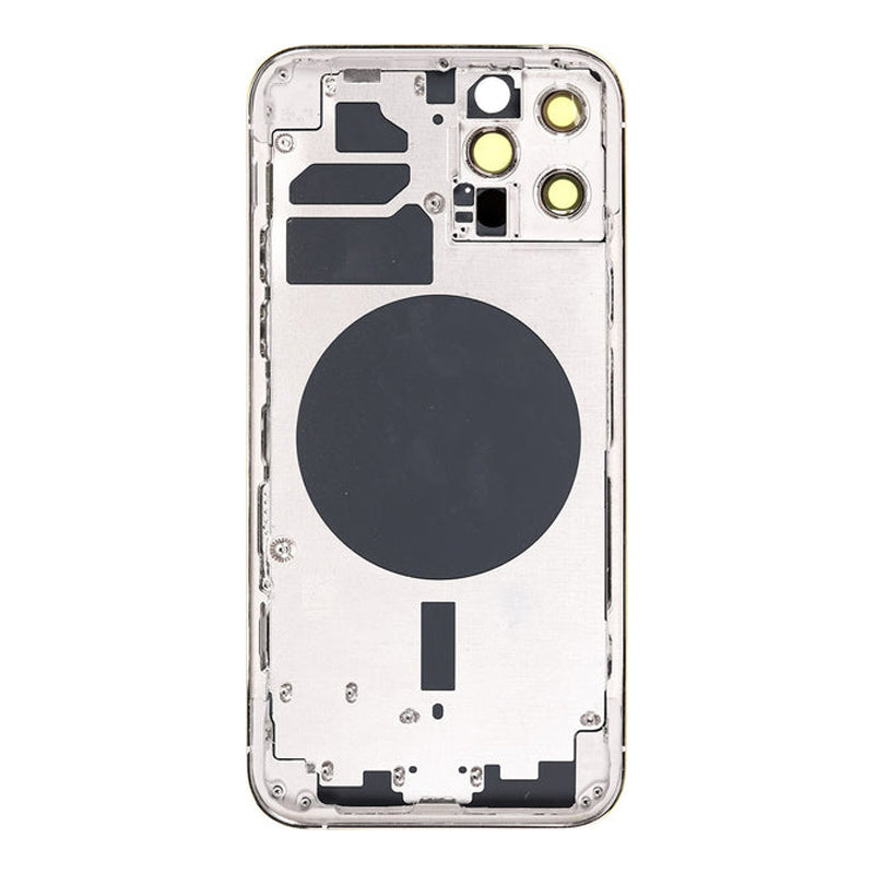 Original iPhone 12 Pro Back Cover Rear Housing Chassis with Frame Assembly - Replacement Part for DIY Phone Repair | Perfect for Cracked Back Glass or Frame Damage Fix
