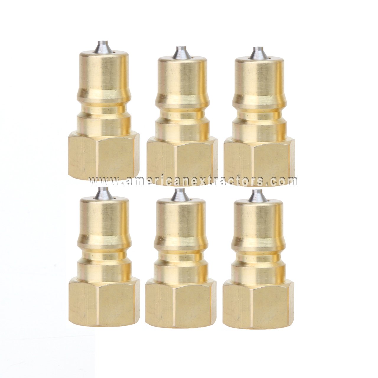 6 Pack Male Quick Disconnect Couplers for Carpet Cleaning Wands - Universal Air Hose Fittings for Professional Carpet Cleaning Machines & Equipment