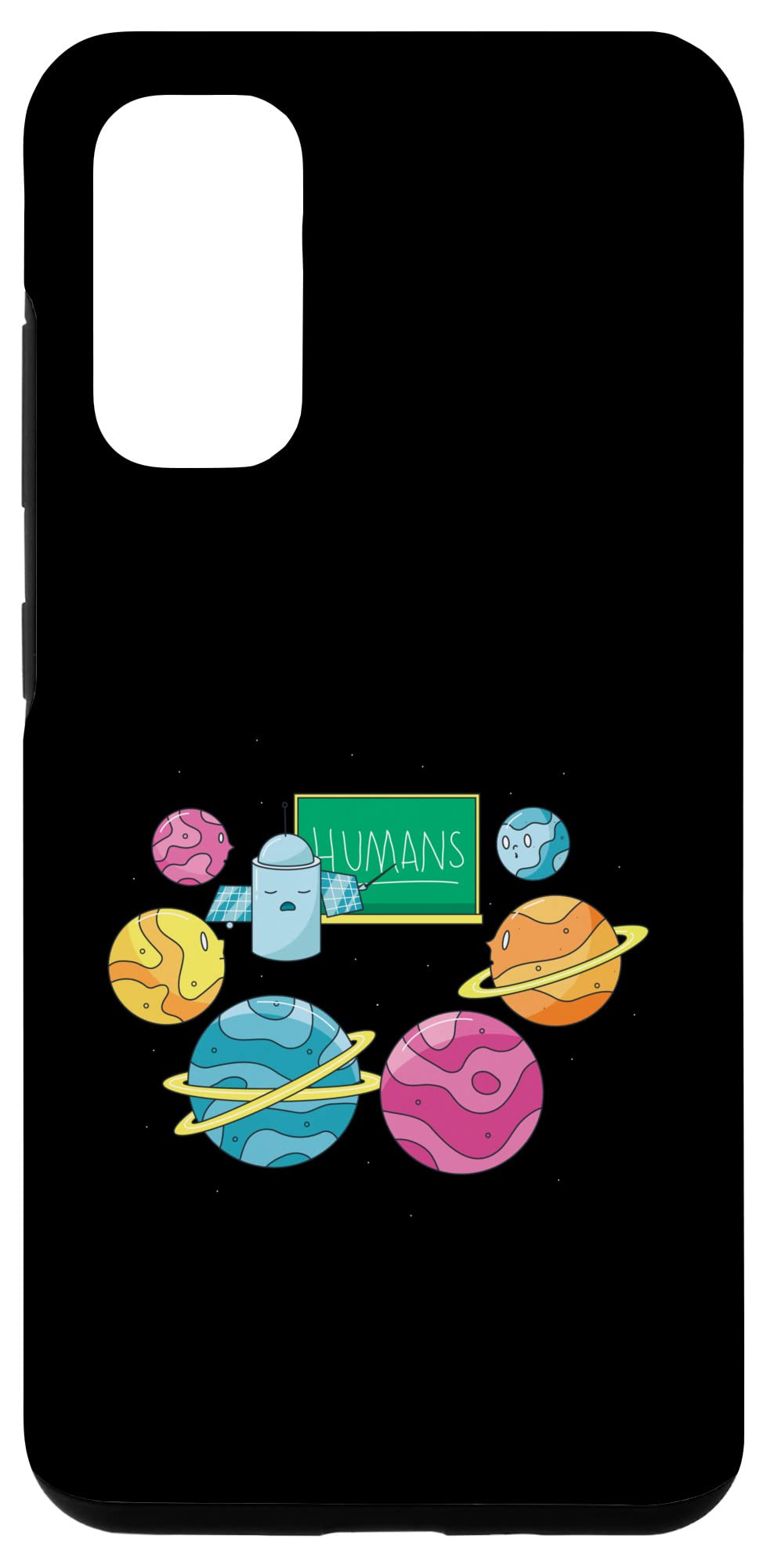 Galaxy S20 Phone Case - Funny Humans & Planets Design - Durable Protective Cover for School, Learning & Everyday Use