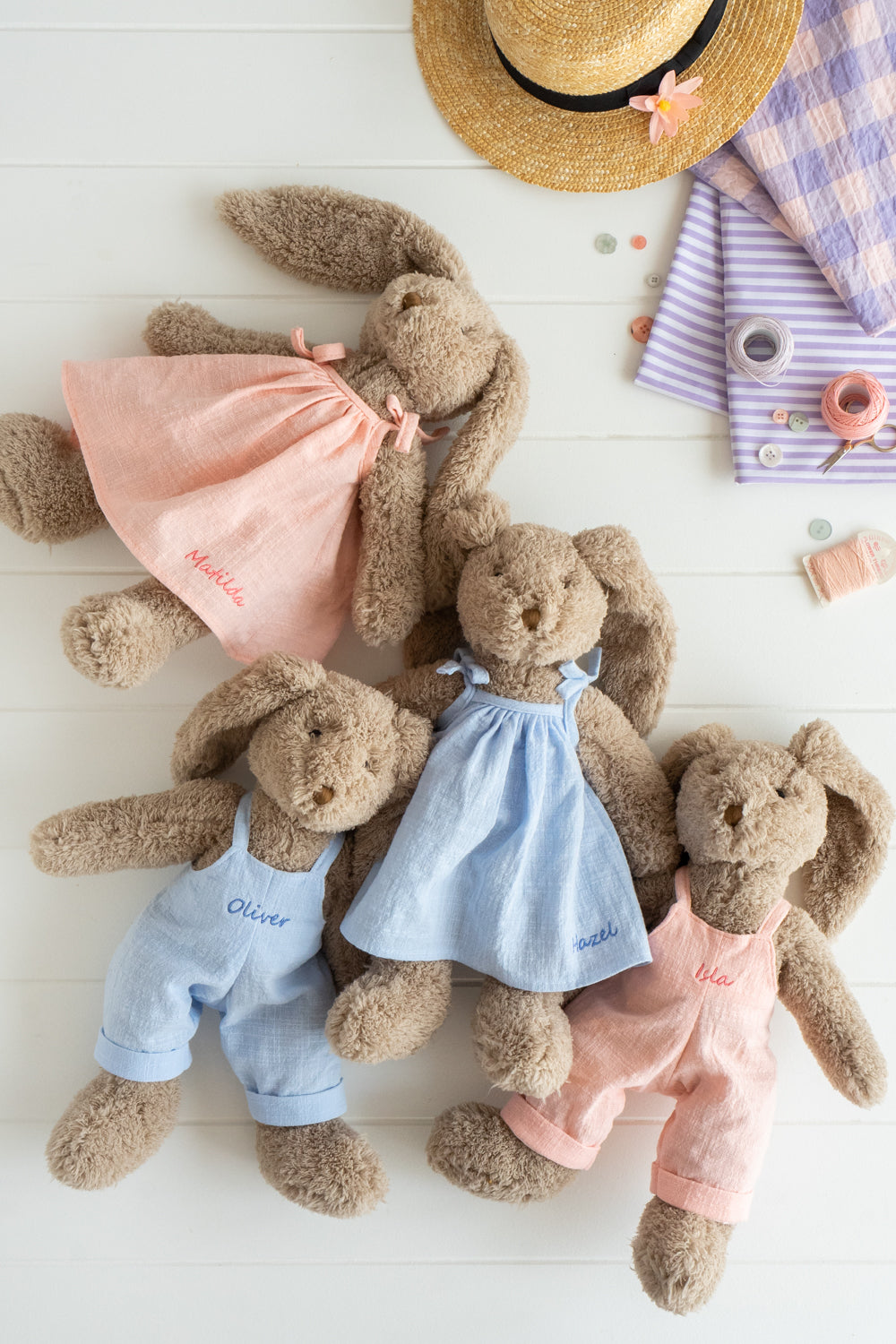 Personalized Baby Blue Overalls for Infants & Toddlers - Soft & Comfortable Denim Jumpsuits for Playtime, Nursery, and Family Outings