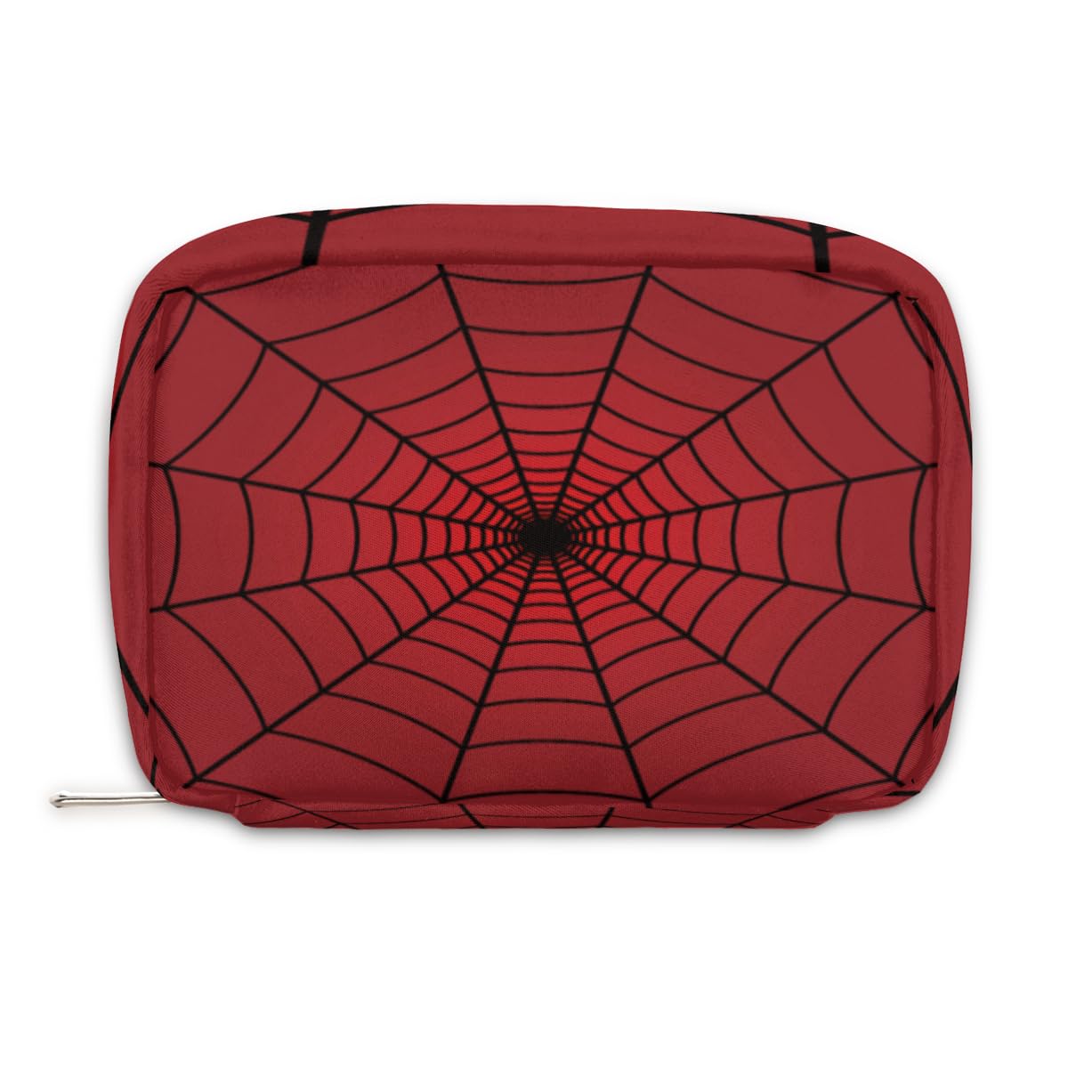 Waterproof Travel Toiletry Bag for Women & Men - Cute Small Cosmetic Organizer with Spider Web Design - Perfect for Makeup, Shaving & Toiletries on Vacation, Business Trips & Gym Use