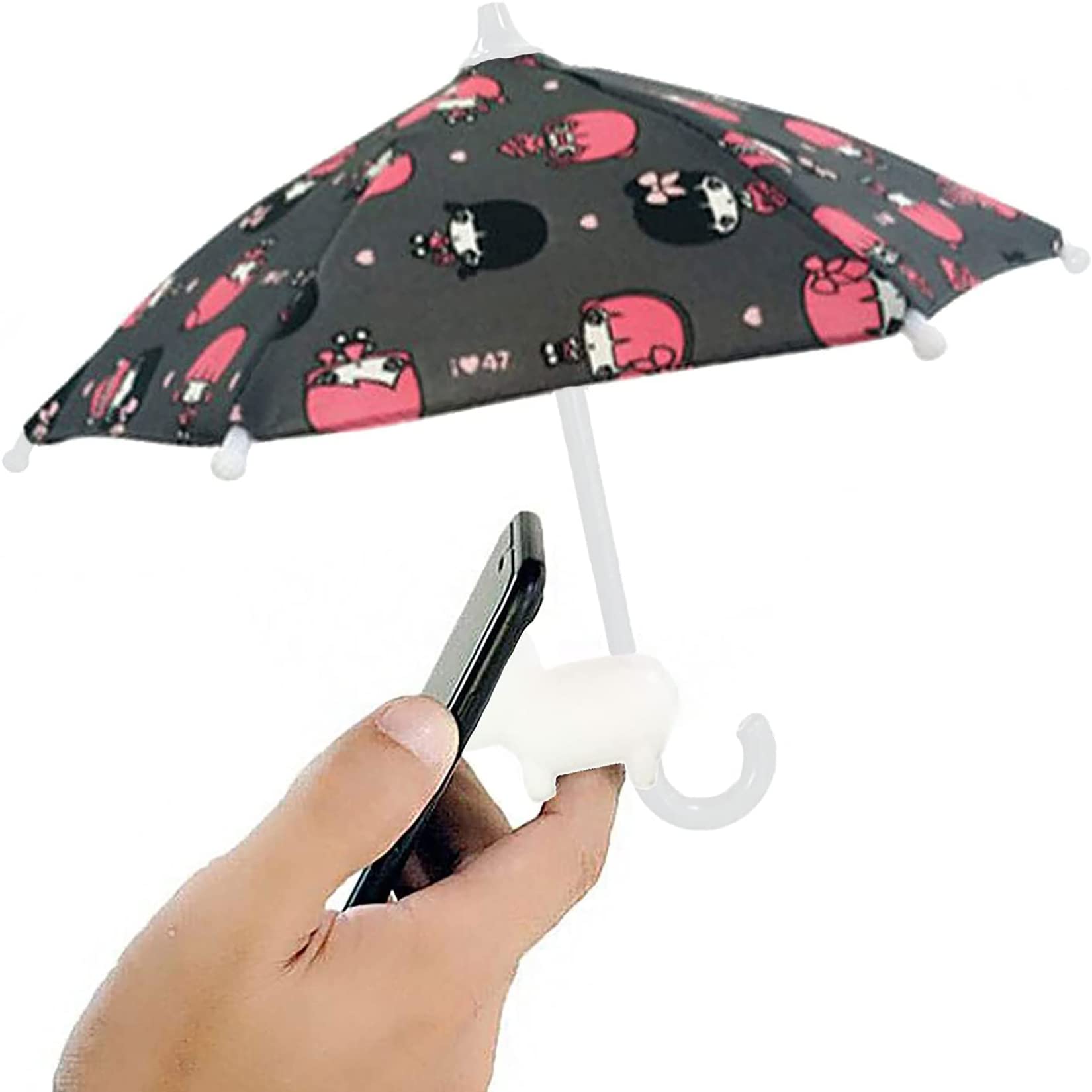 Universal Phone Sunshade Holder - Upgraded Outdoor Phone Umbrella for Sun Protection - Creative Silicone Desktop Piggy Phone Stand | Durable Mobile Phone Holder for Beach, Picnics & Outdoor Activities