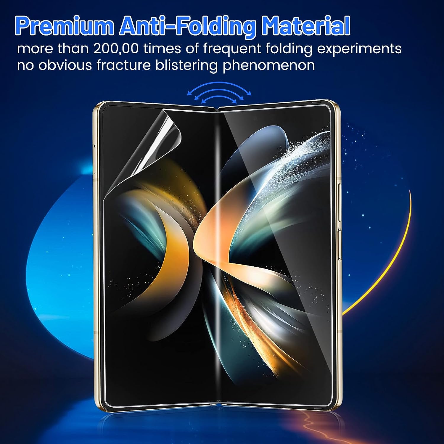 Samsung Galaxy Z Fold 5 Screen Protector Case - Tempered Glass Film & Full Body Protection - Anti-Scratch, Bubble-Free - Perfect for Work, Travel & Everyday Use