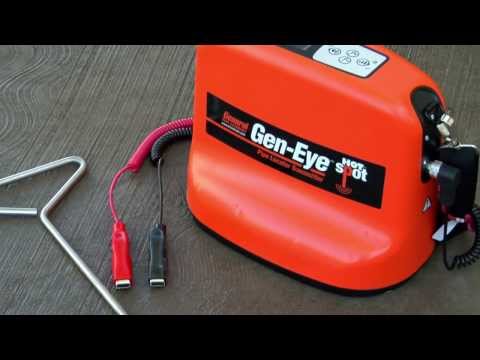 General Pipe Cleaners 5W Gen Eye Hot Spot Transmitter with Cables & Ground Stake - Drain Inspection & Sewer Line Locating Tool for Plumbing Professionals