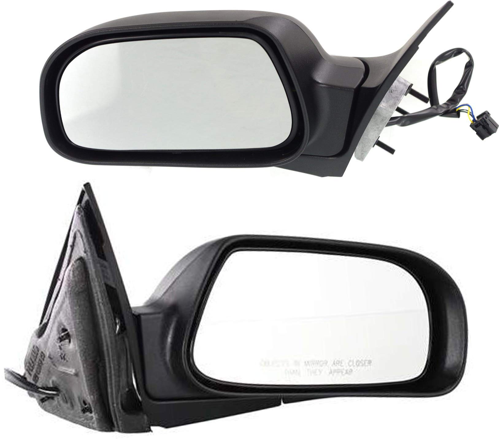 2004-2005 Chrysler Pacifica Power Heated Side Mirrors - Driver & Passenger Replacement - Kool Vue Textured Glass - Winter Driving Safety Upgrade