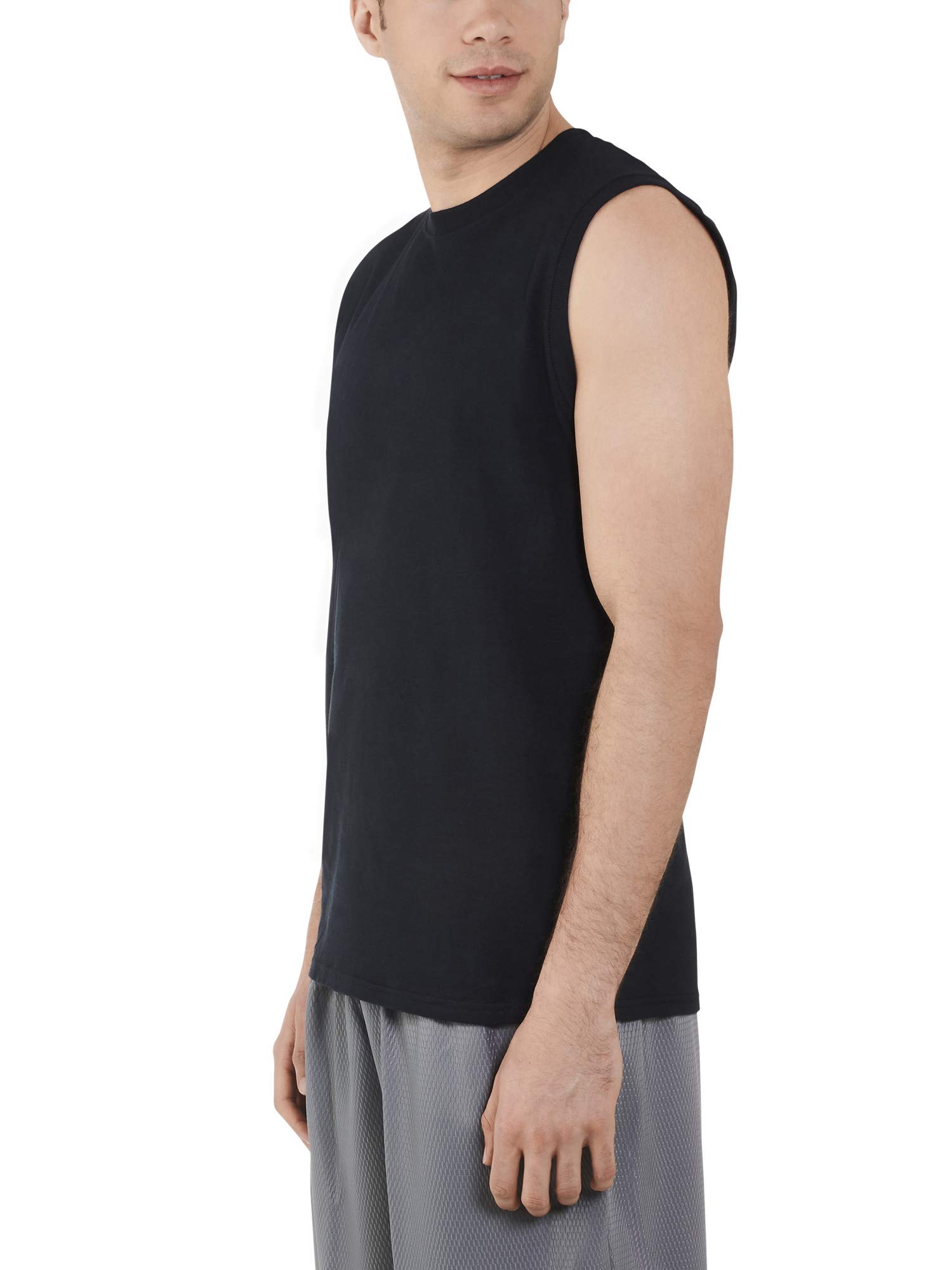 Fruit of the Loom Men's Breathable Sleeveless Undershirts - Moisture Wicking Athletic Tank Tops for Workout, Gym & Summer Comfort