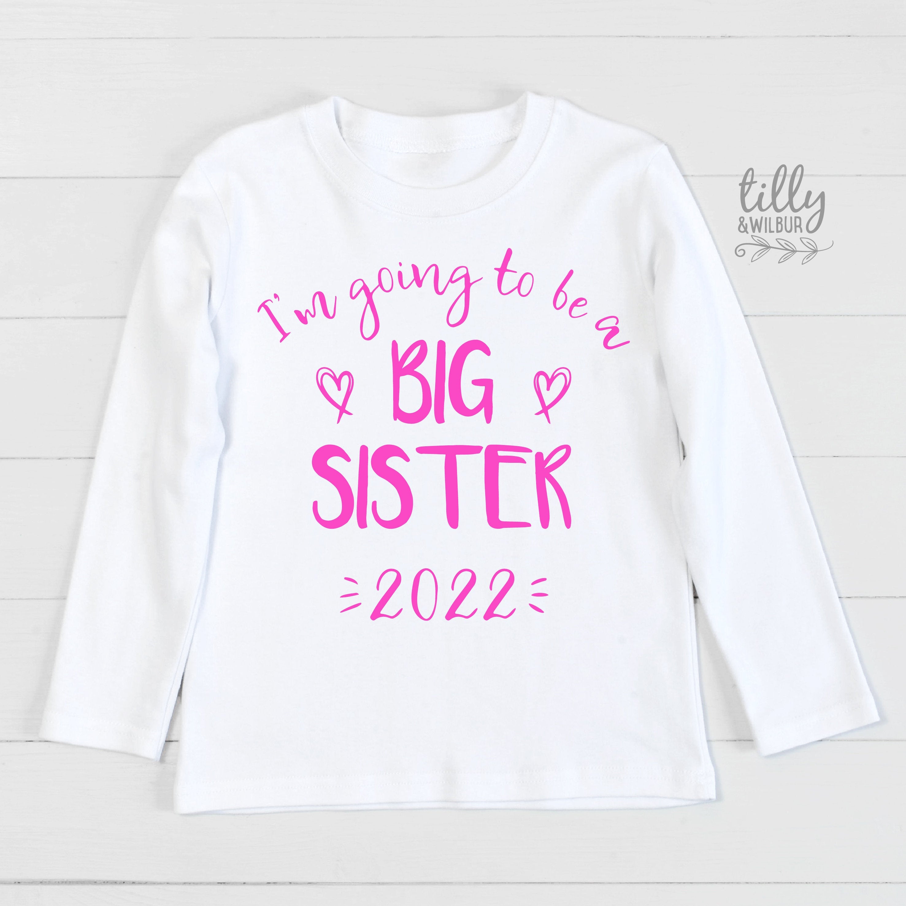 Big Sister T-Shirt - Comfortable & Stylish Sibling Gift for Women & Girls - Perfect for Family Events, Birthdays & Sister Bonding
